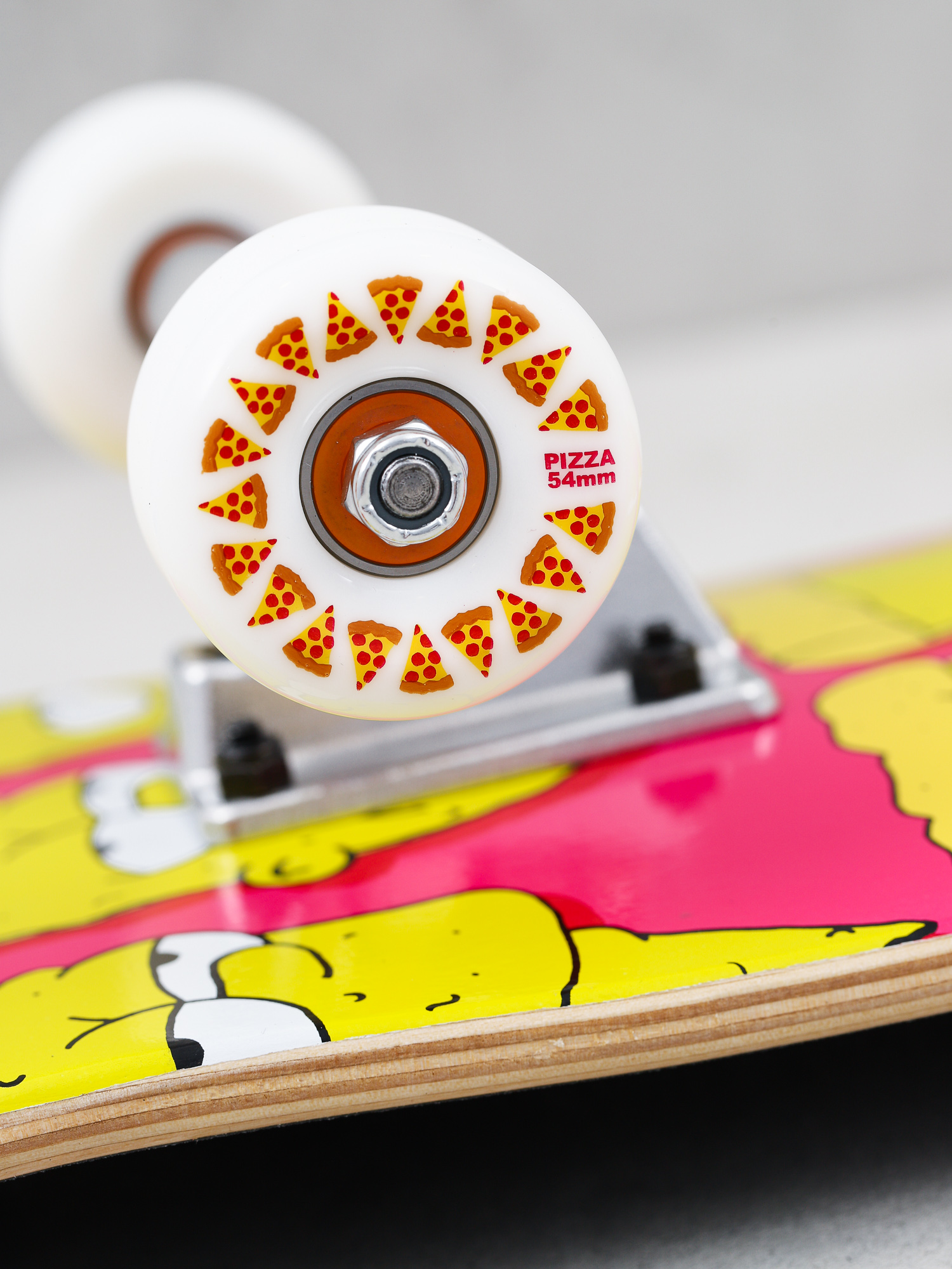 Deskorolka Pizza Skateboards Bart (pink/yellow)