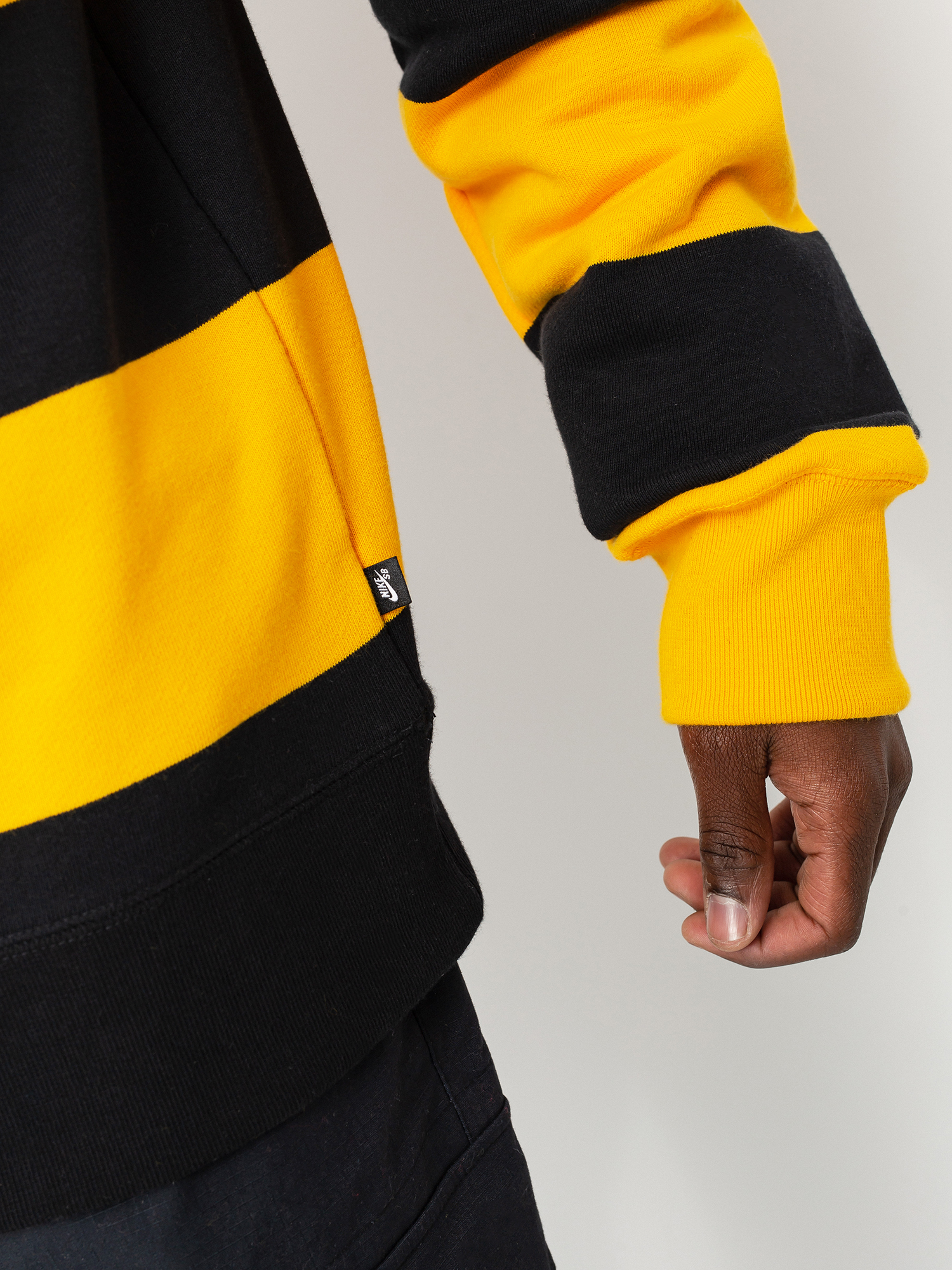 Bluza Nike SB Stripe Crew (university gold/black/black)