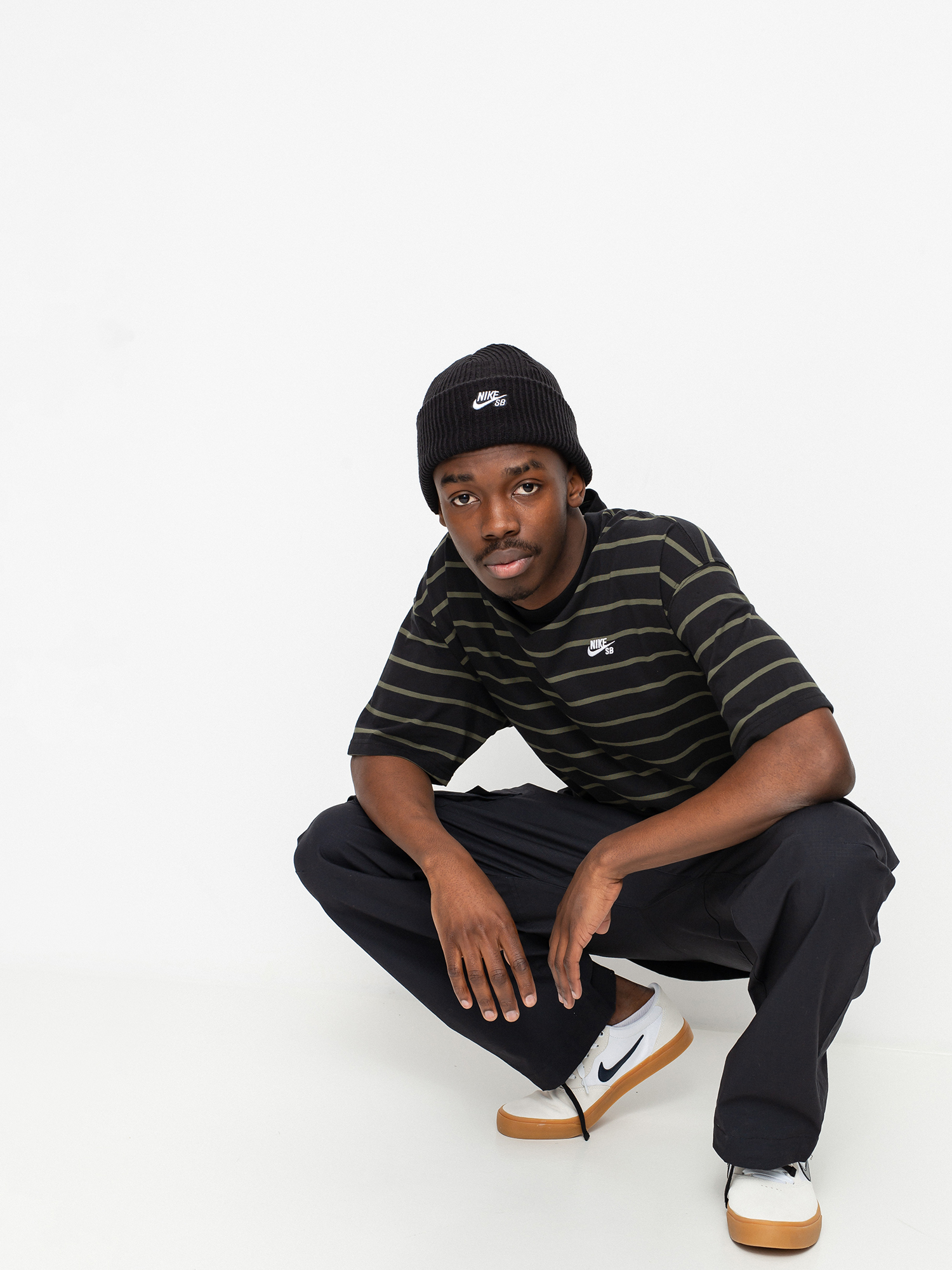 T-shirt Nike SB YD Strip (black/cargo khaki)