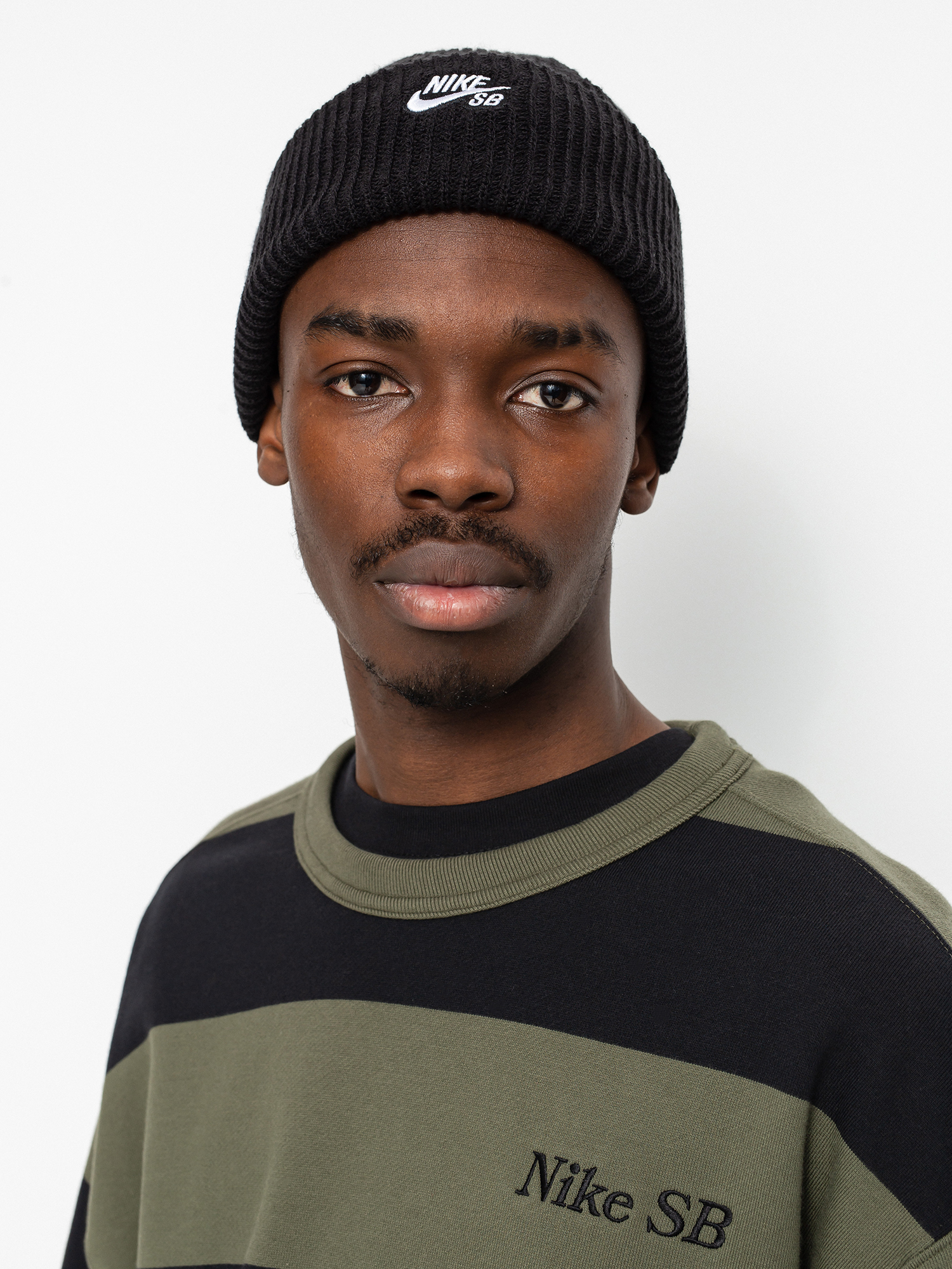 Bluza Nike SB Stripe Crew (cargo khaki/black/black)