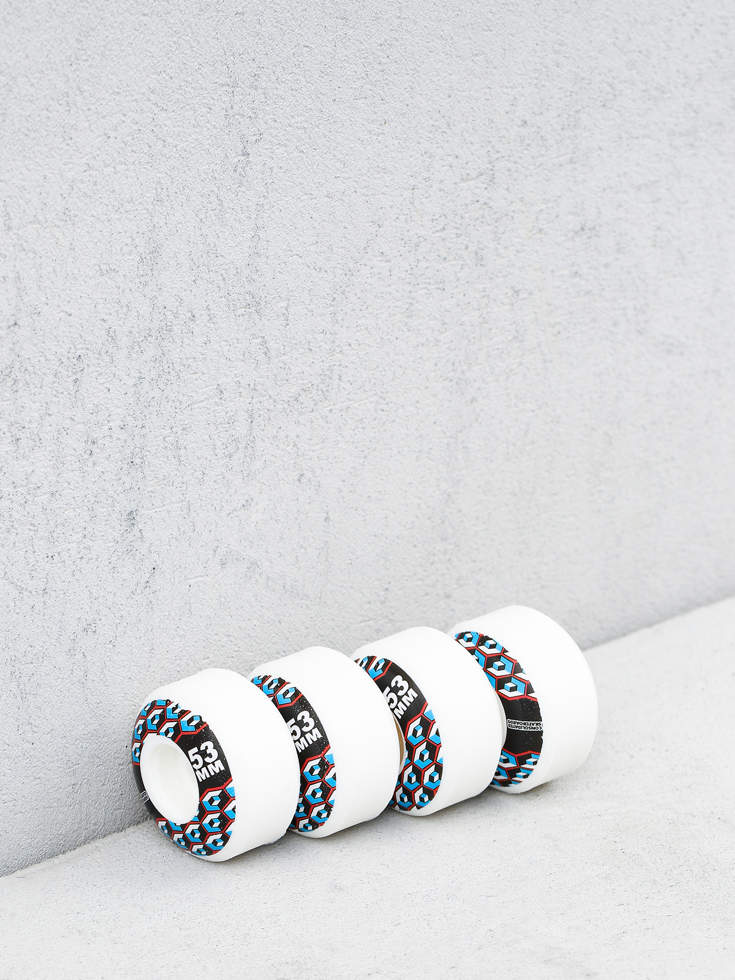 Kółka Consolidated Black Cracked (white/black)