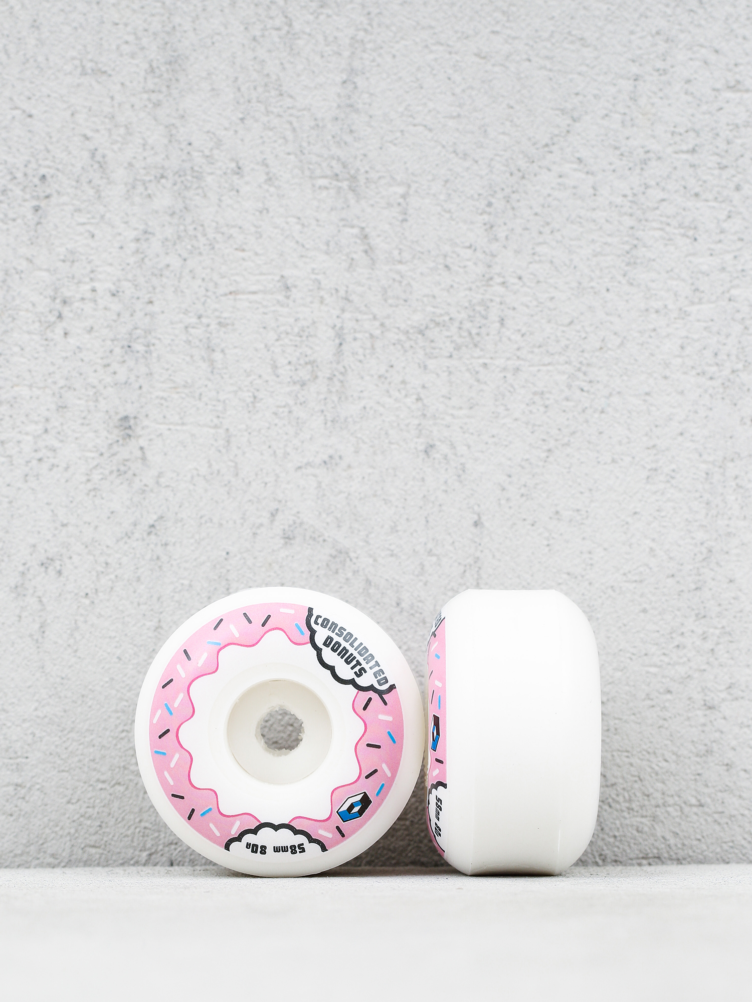 Kółka Consolidated Donuts (white/pink)