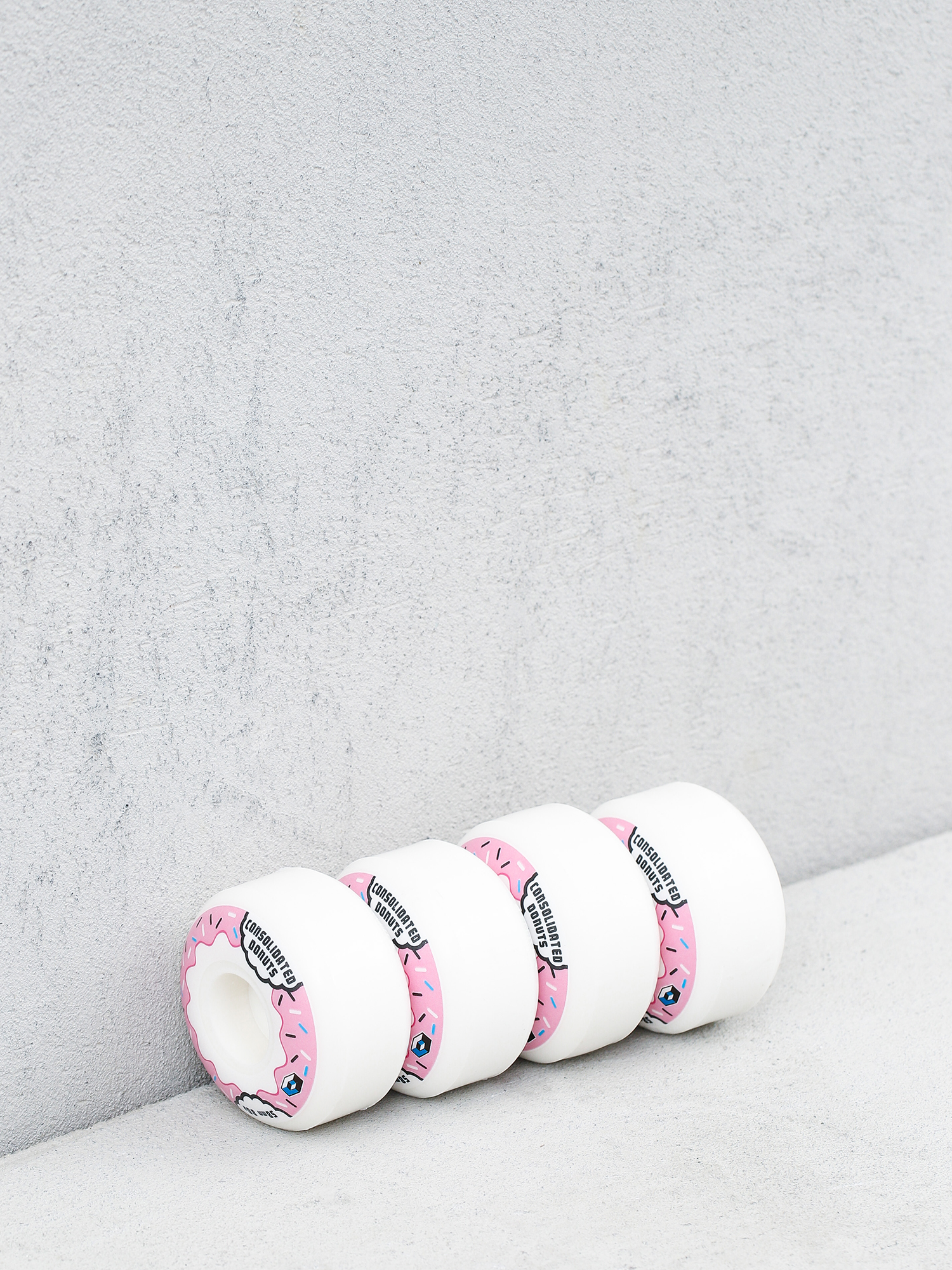 Kółka Consolidated Donuts (white/pink)
