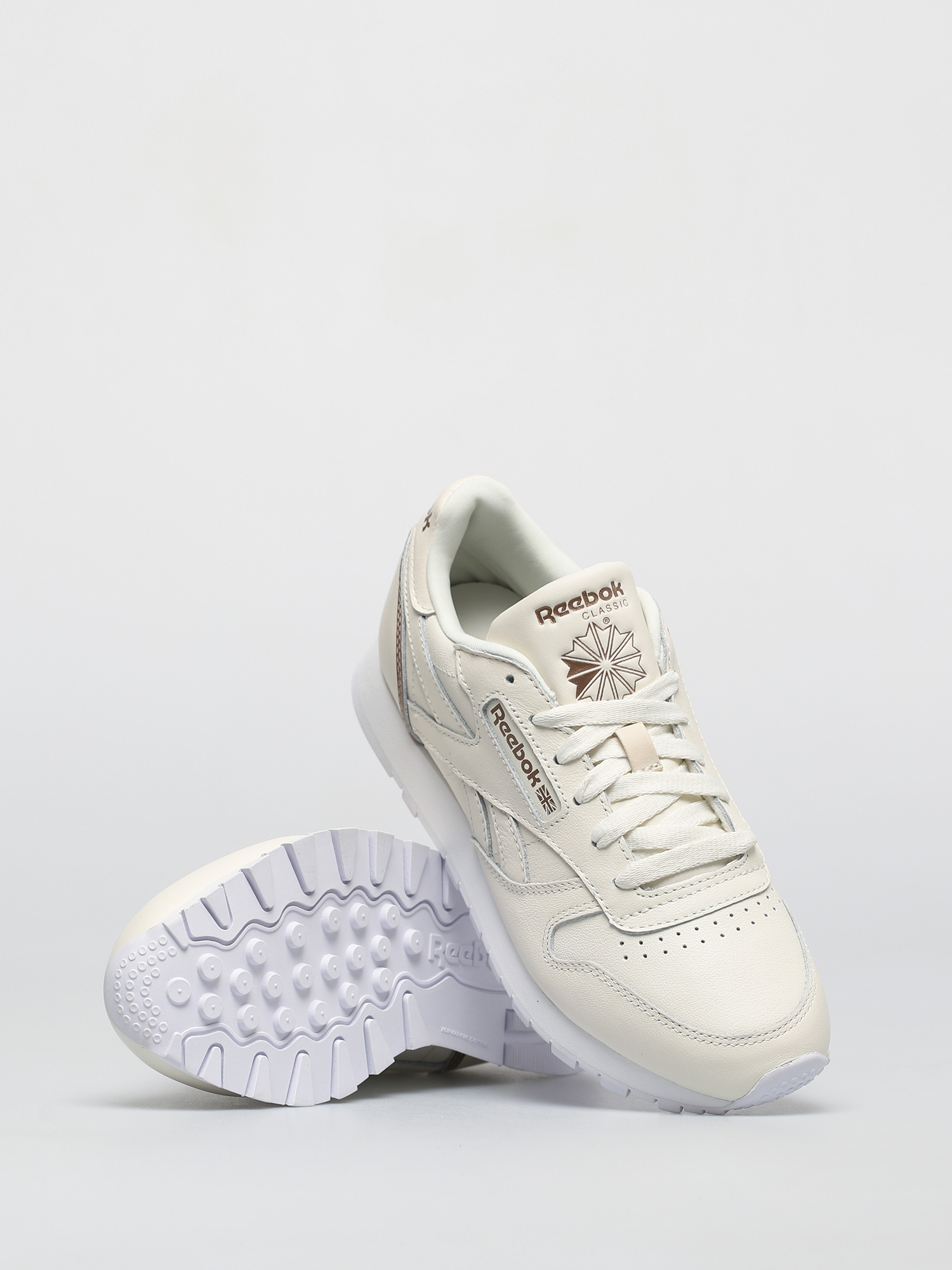 Buty Reebok Cl Lthr Wmn (chalk/golbro/ftwwht)