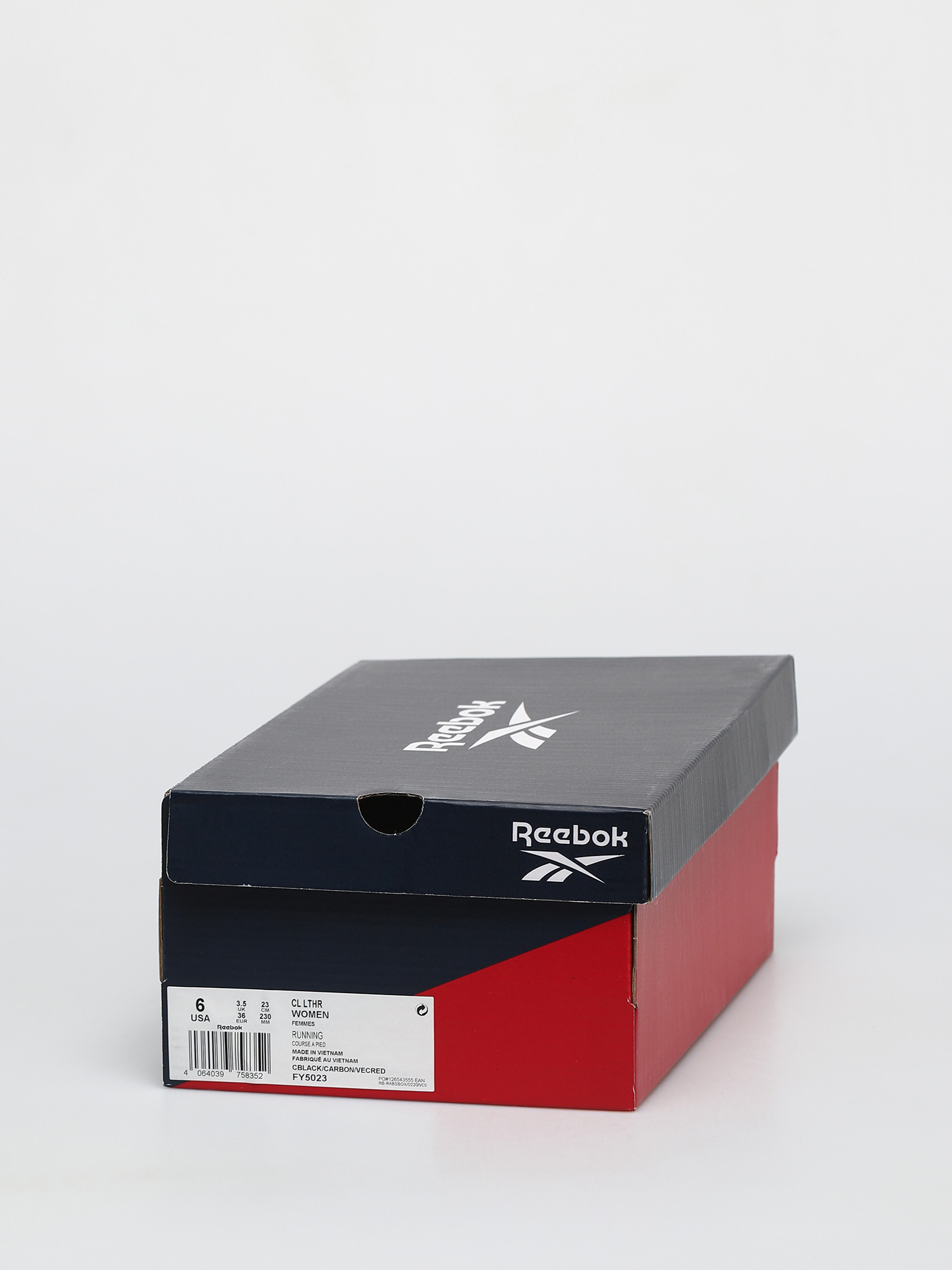 Buty Reebok Cl Lthr Wmn (cblack/carbon/vecred)