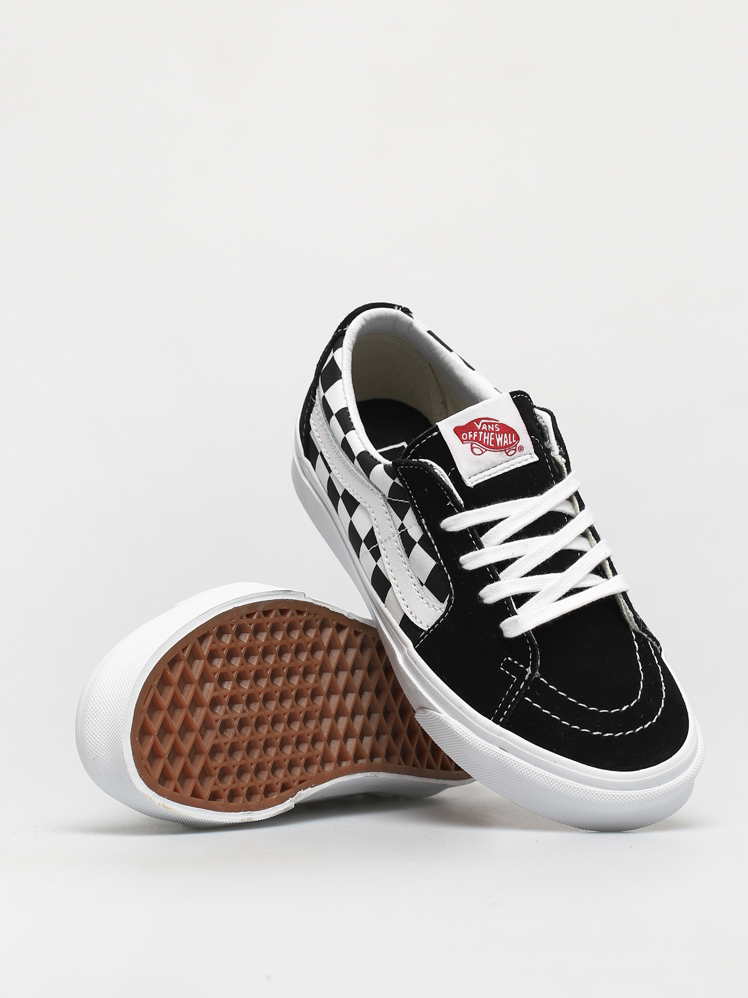 Buty Vans Sk8 Low (canvas/suede black/checkerboard)