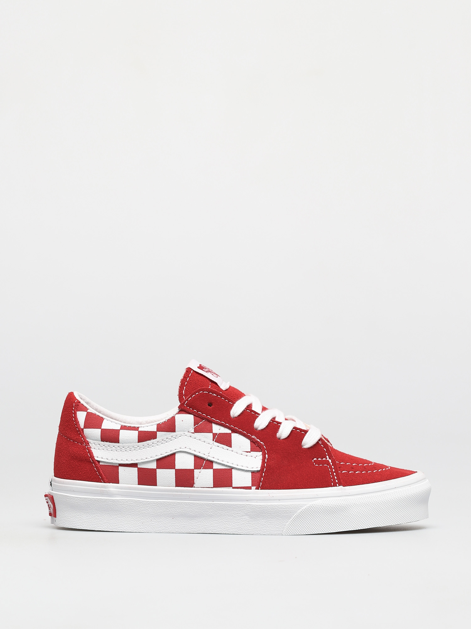 Buty Vans Sk8 Low (canvas/suede racing red/checkerboard)