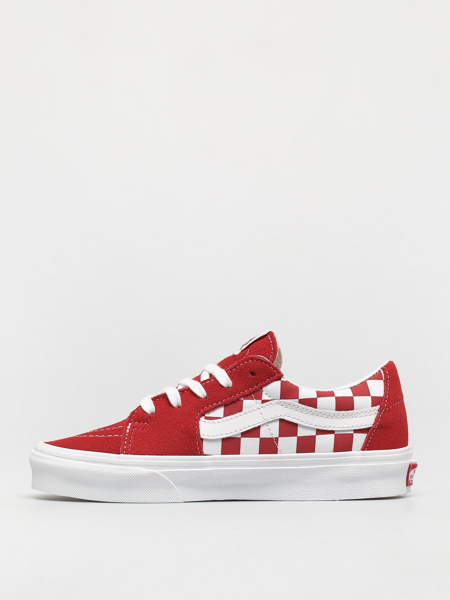Buty Vans Sk8 Low (canvas/suede racing red/checkerboard)
