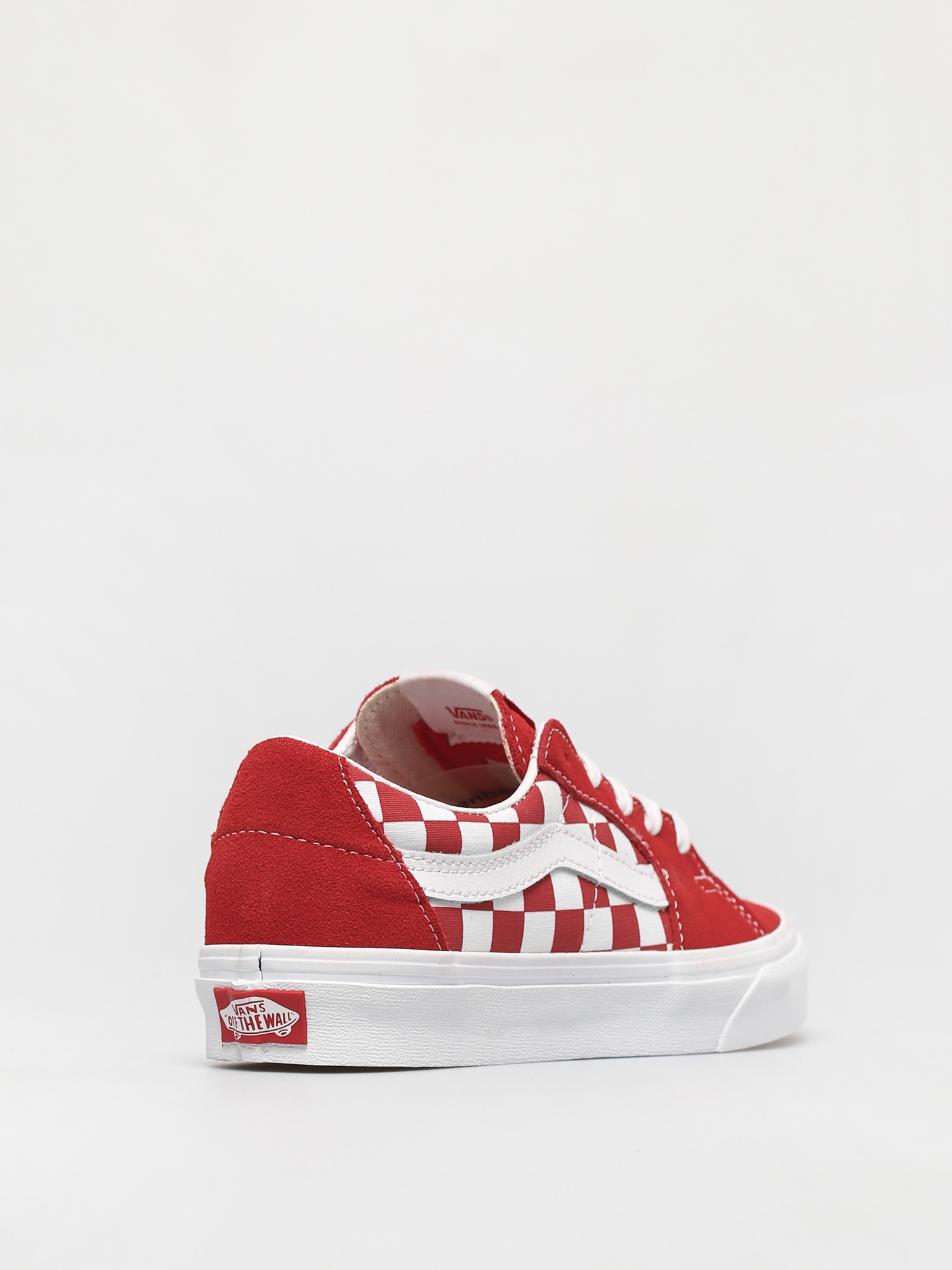 Buty Vans Sk8 Low (canvas/suede racing red/checkerboard)