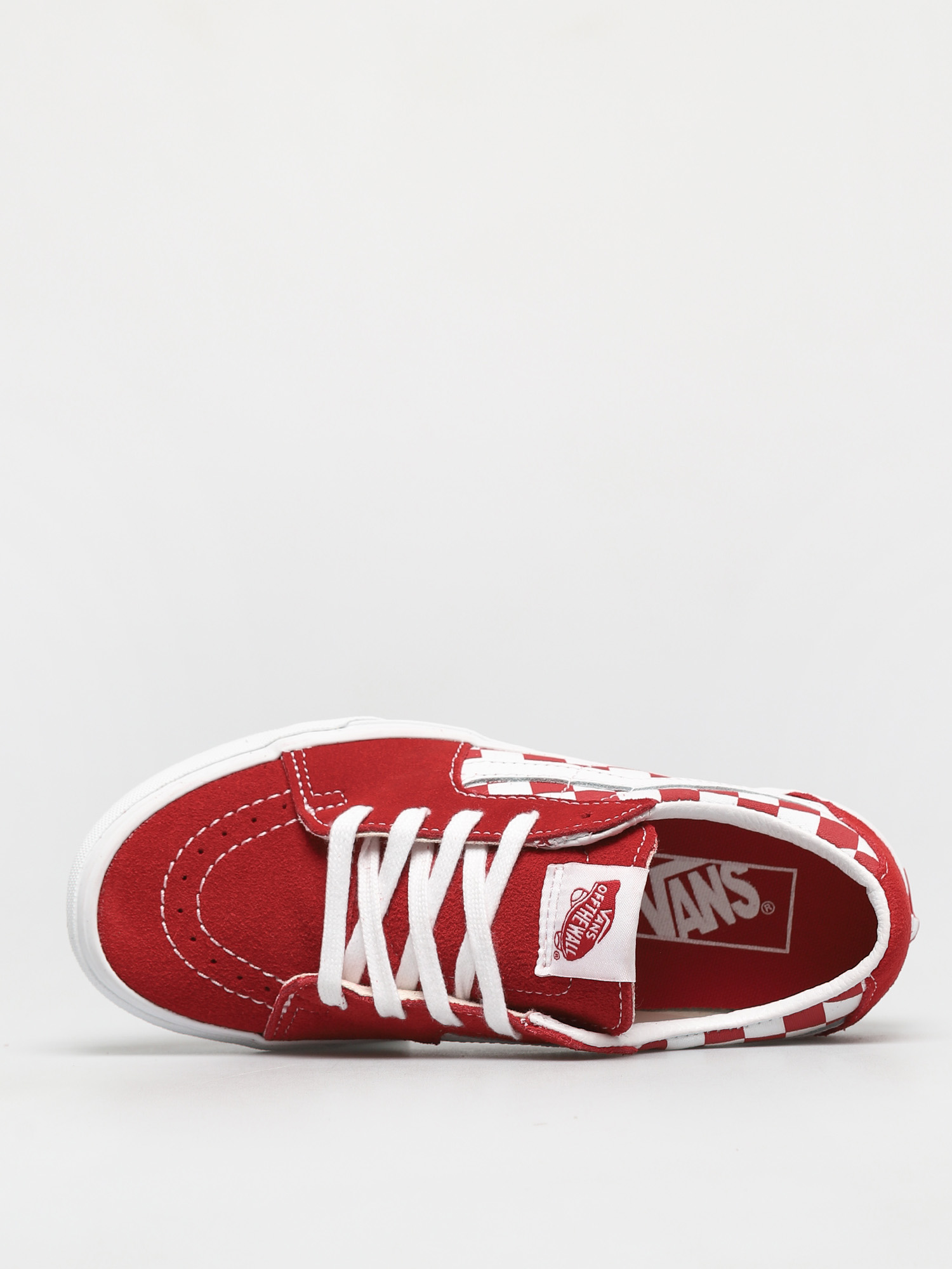 Buty Vans Sk8 Low (canvas/suede racing red/checkerboard)
