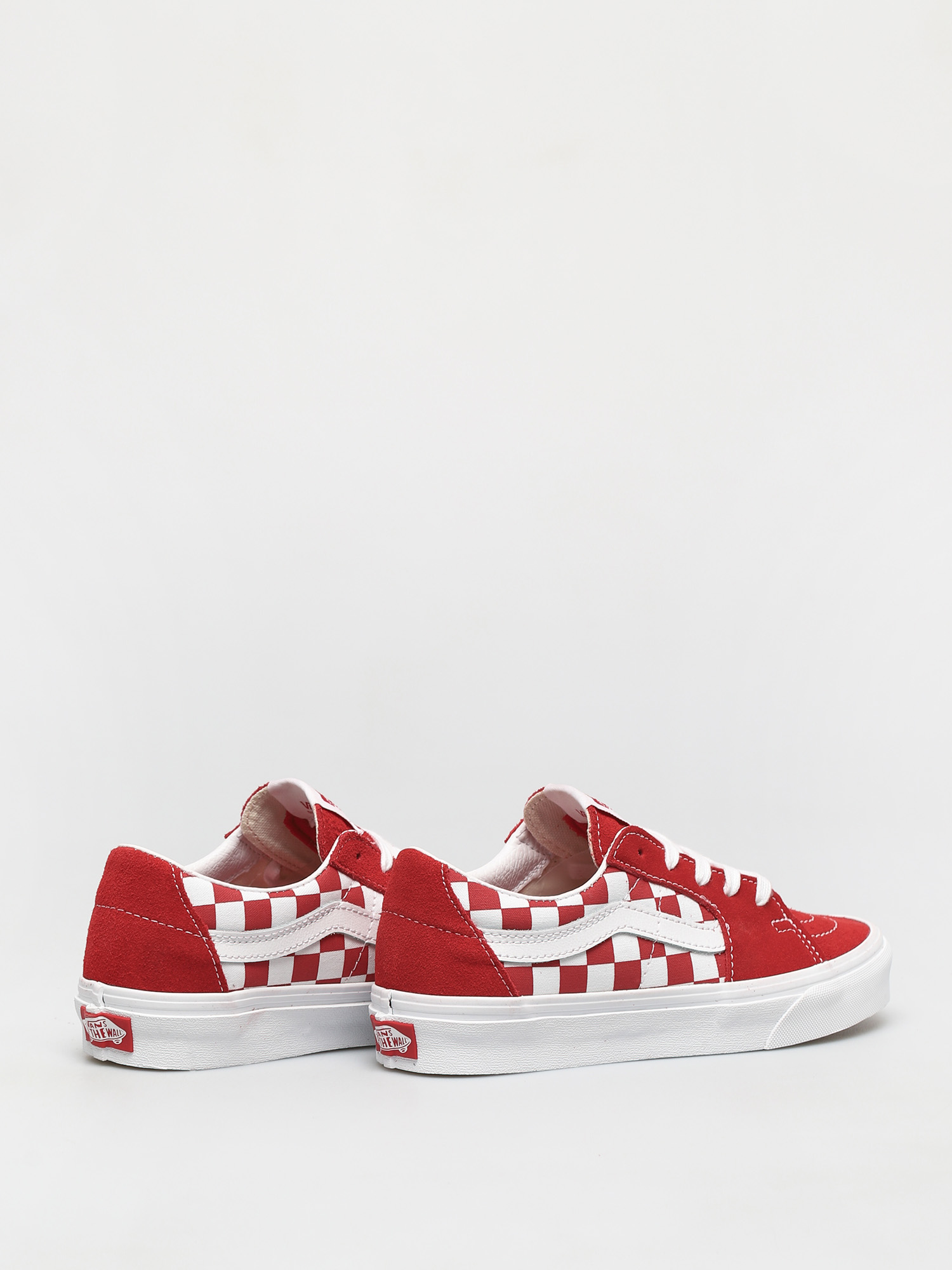 Buty Vans Sk8 Low (canvas/suede racing red/checkerboard)
