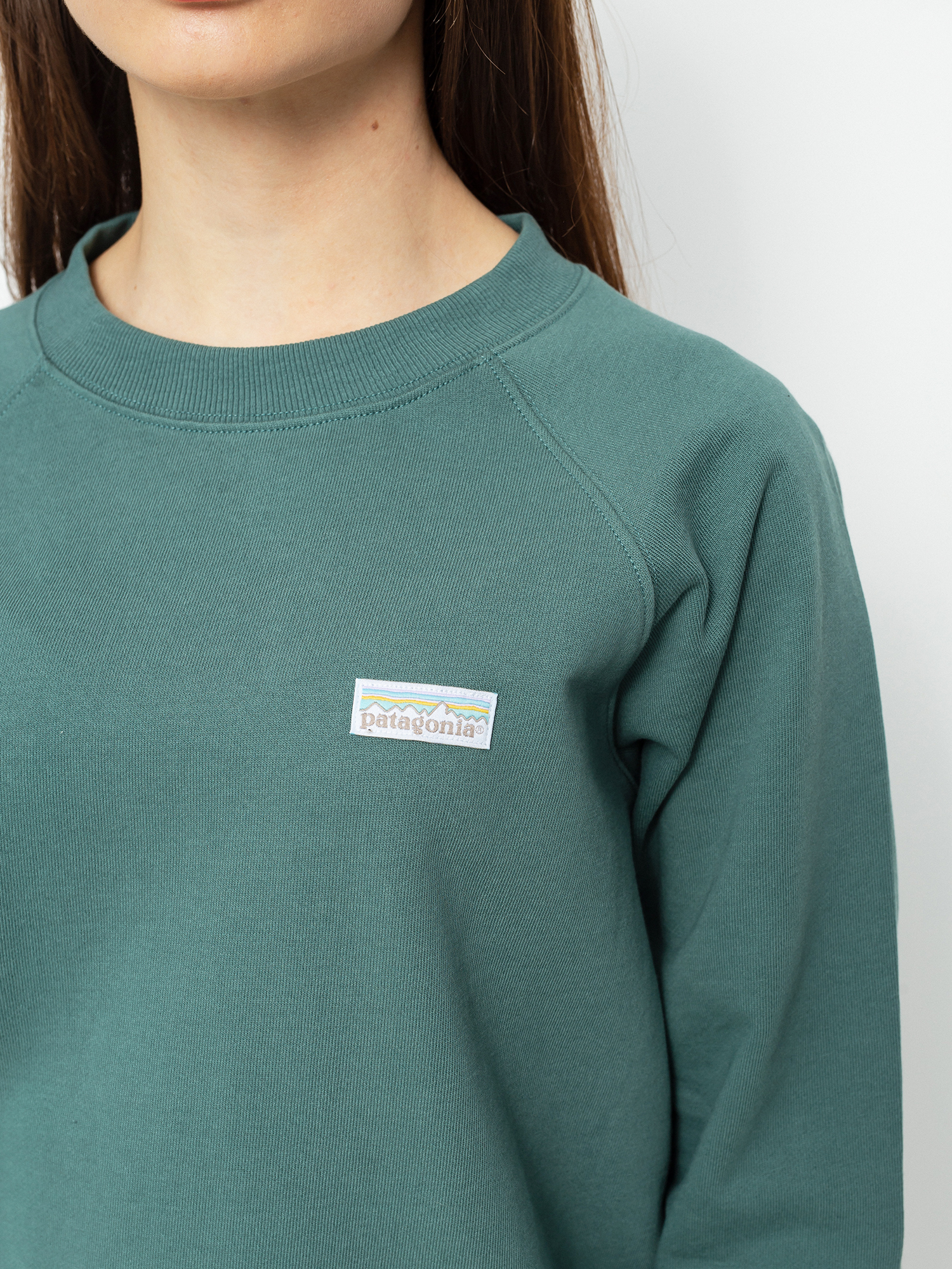 Bluza Patagonia Pastel P 6 Label Organic Crew Wmn (regen green)