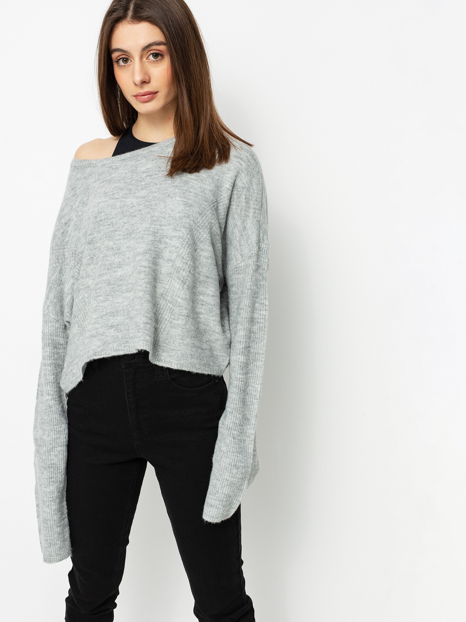 Sweter Volcom Take Me Far Away HD Wmn (heather grey)