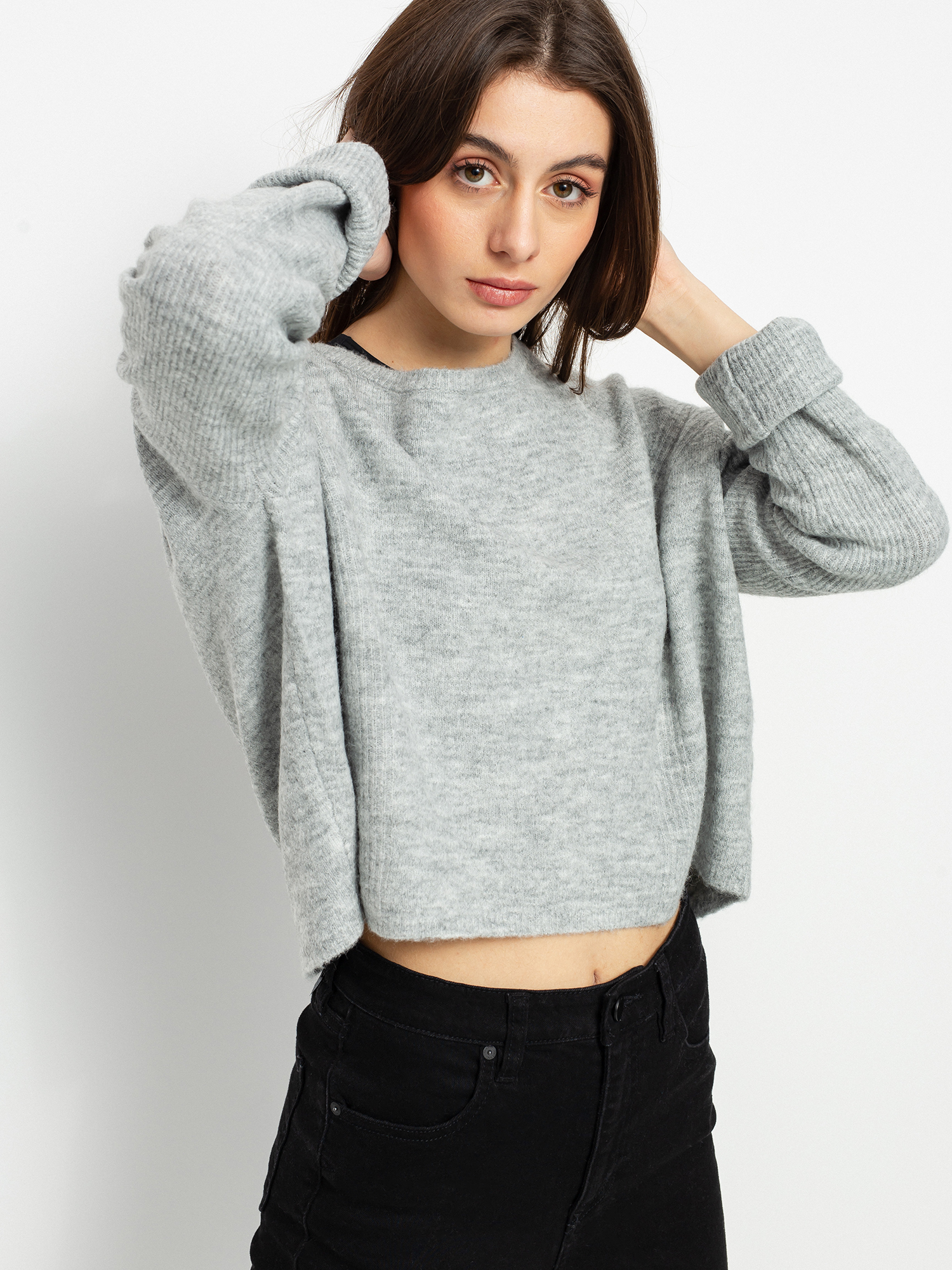Sweter Volcom Take Me Far Away HD Wmn (heather grey)