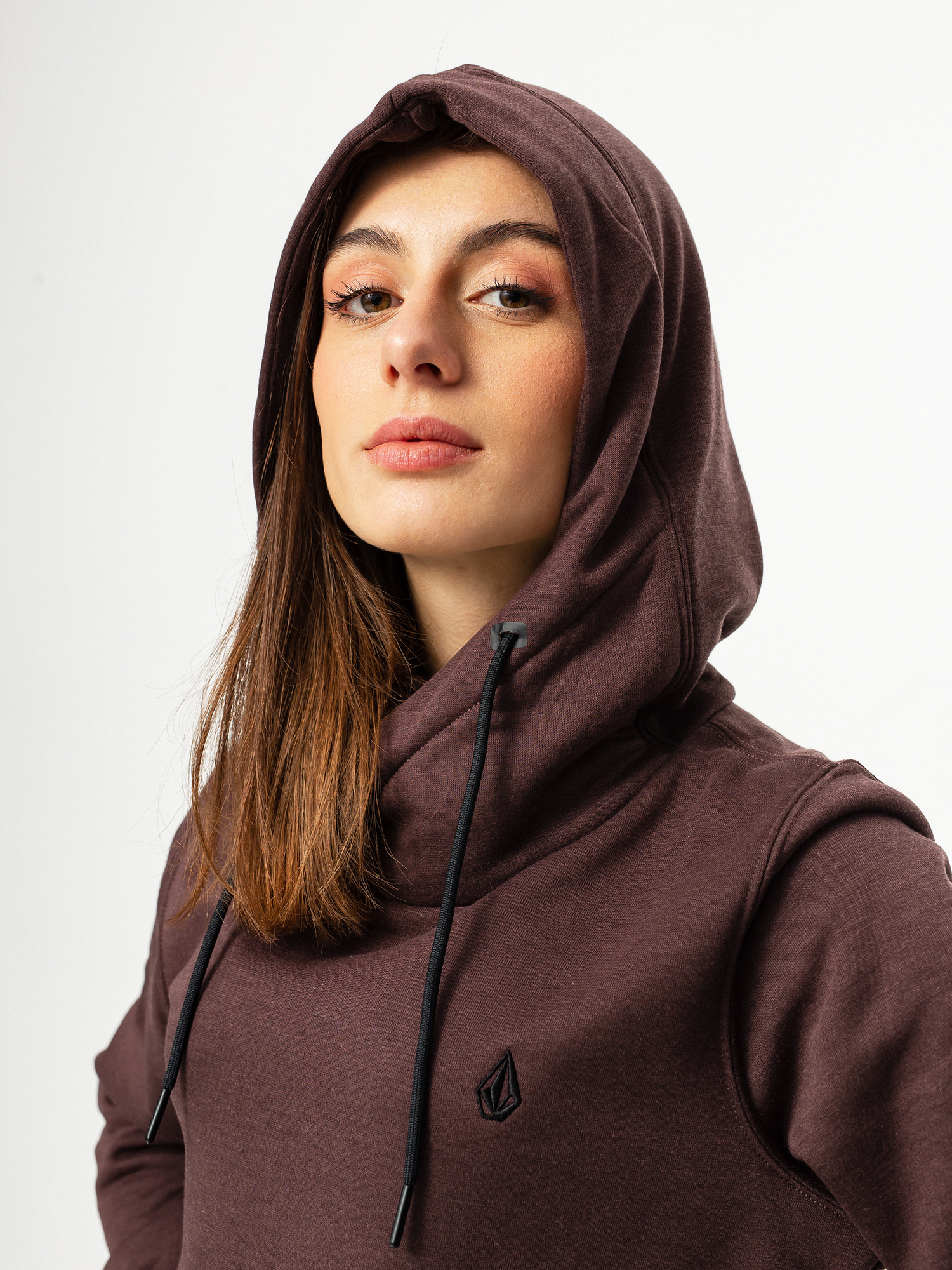 Damska Bluza aktywna Volcom Polartec Ridin HD (black red)