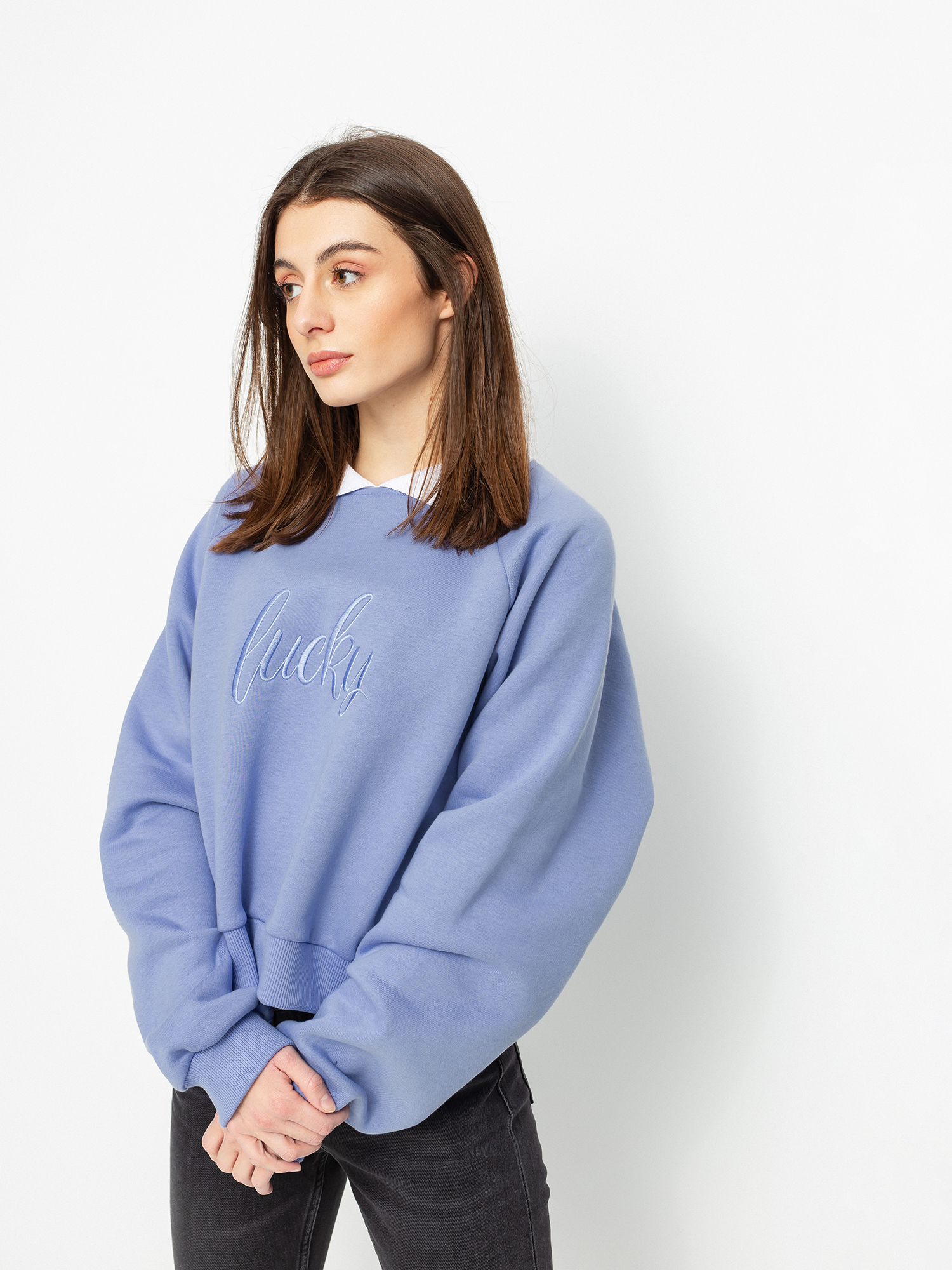 Bluza Local Heroes Lucky Collar Raglan Wmn (blueberry)