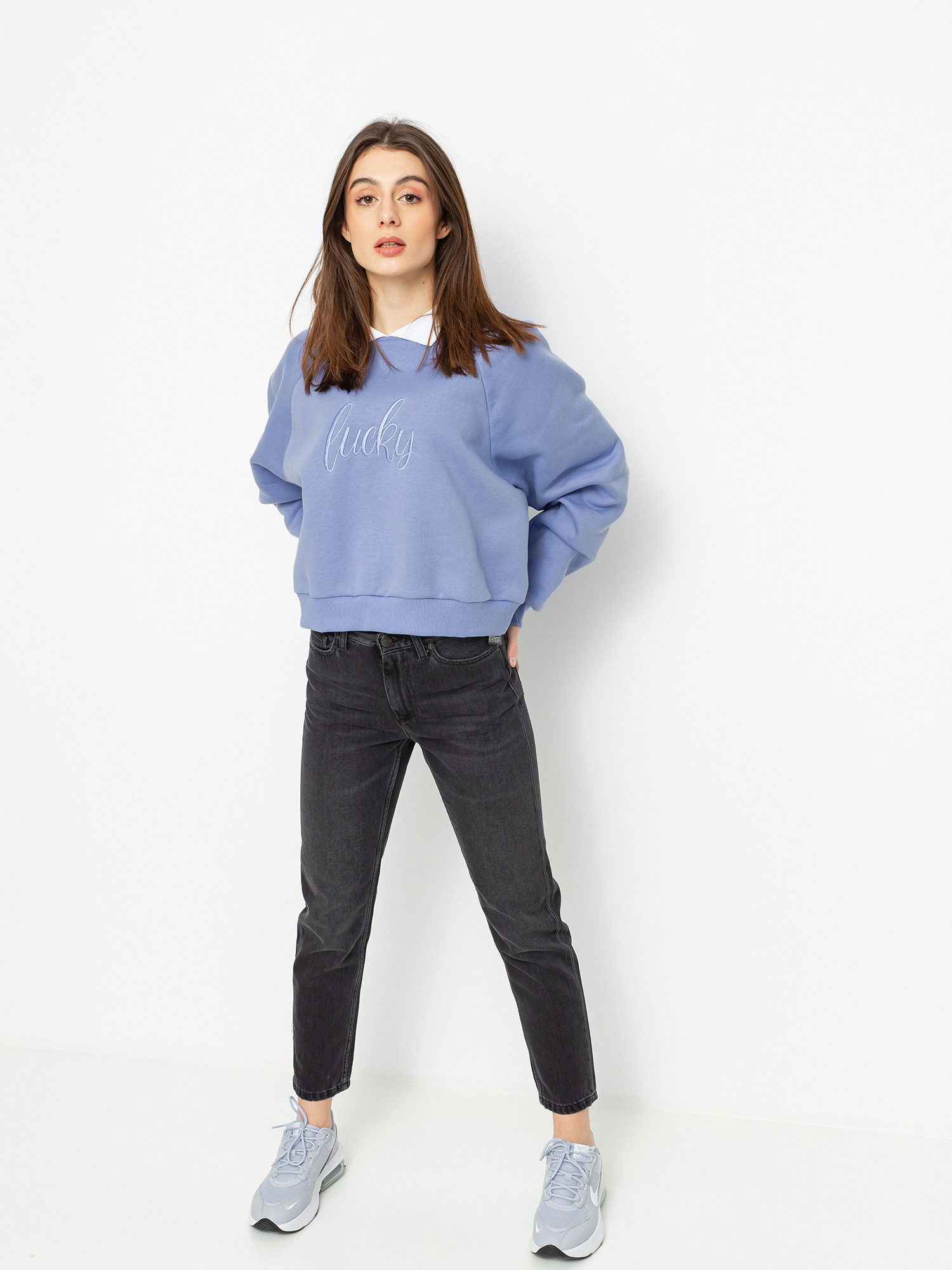 Bluza Local Heroes Lucky Collar Raglan Wmn (blueberry)
