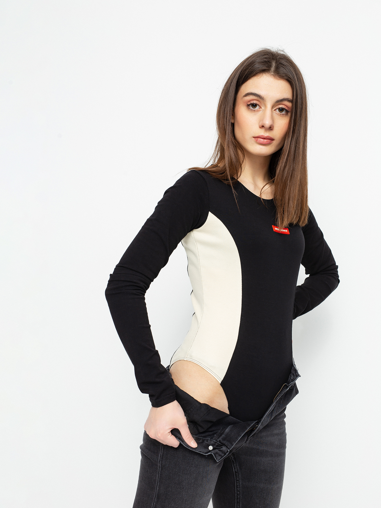 Bielizna Local Heroes Leo Bodysuit Wmn (black/beige)