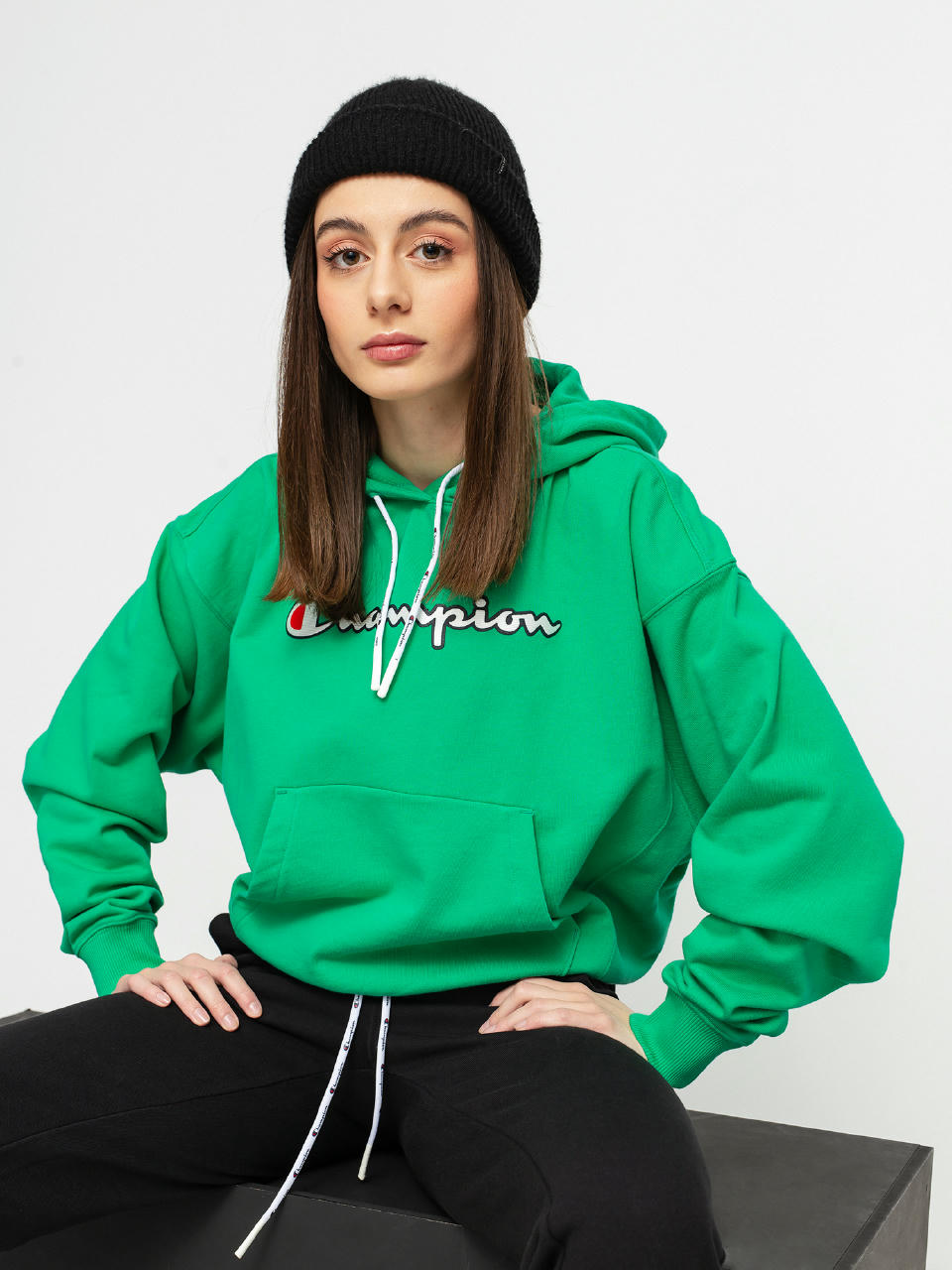 Bluza z kapturem Champion Sweatshirt HD 112638 Wmn (mint)