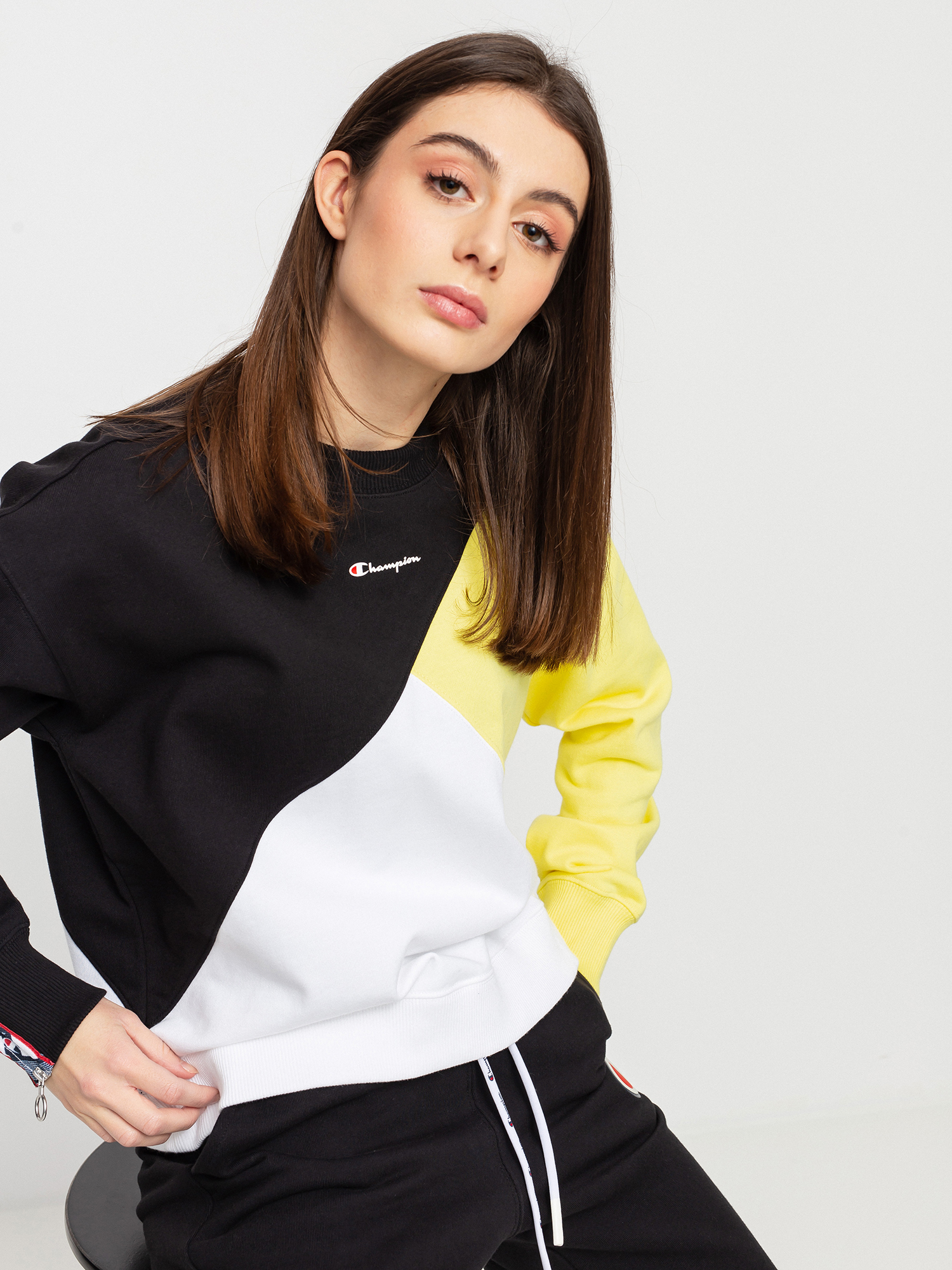 Bluza Champion Crewneck Sweatshirt 112759 Wmn (nbk/lml/wht)