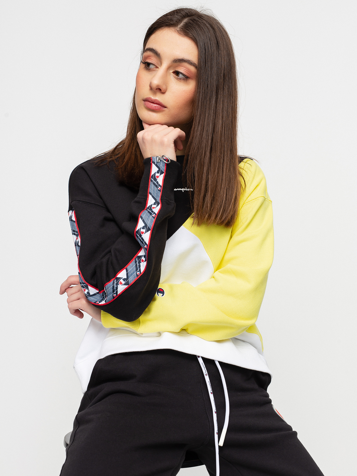 Bluza Champion Crewneck Sweatshirt 112759 Wmn (nbk/lml/wht)