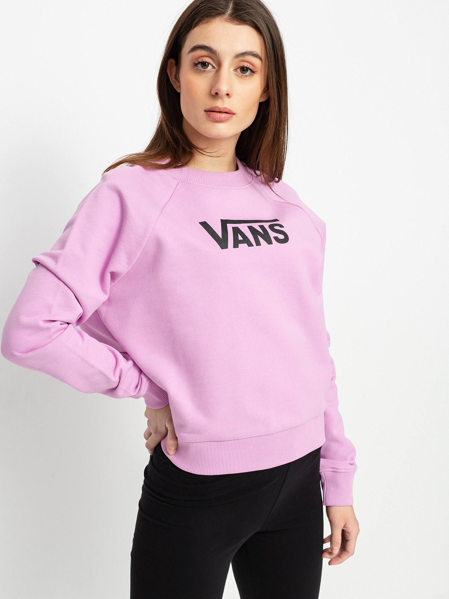 Bluza Vans Flying V Ft Boxy Crew Wmn (orchid)