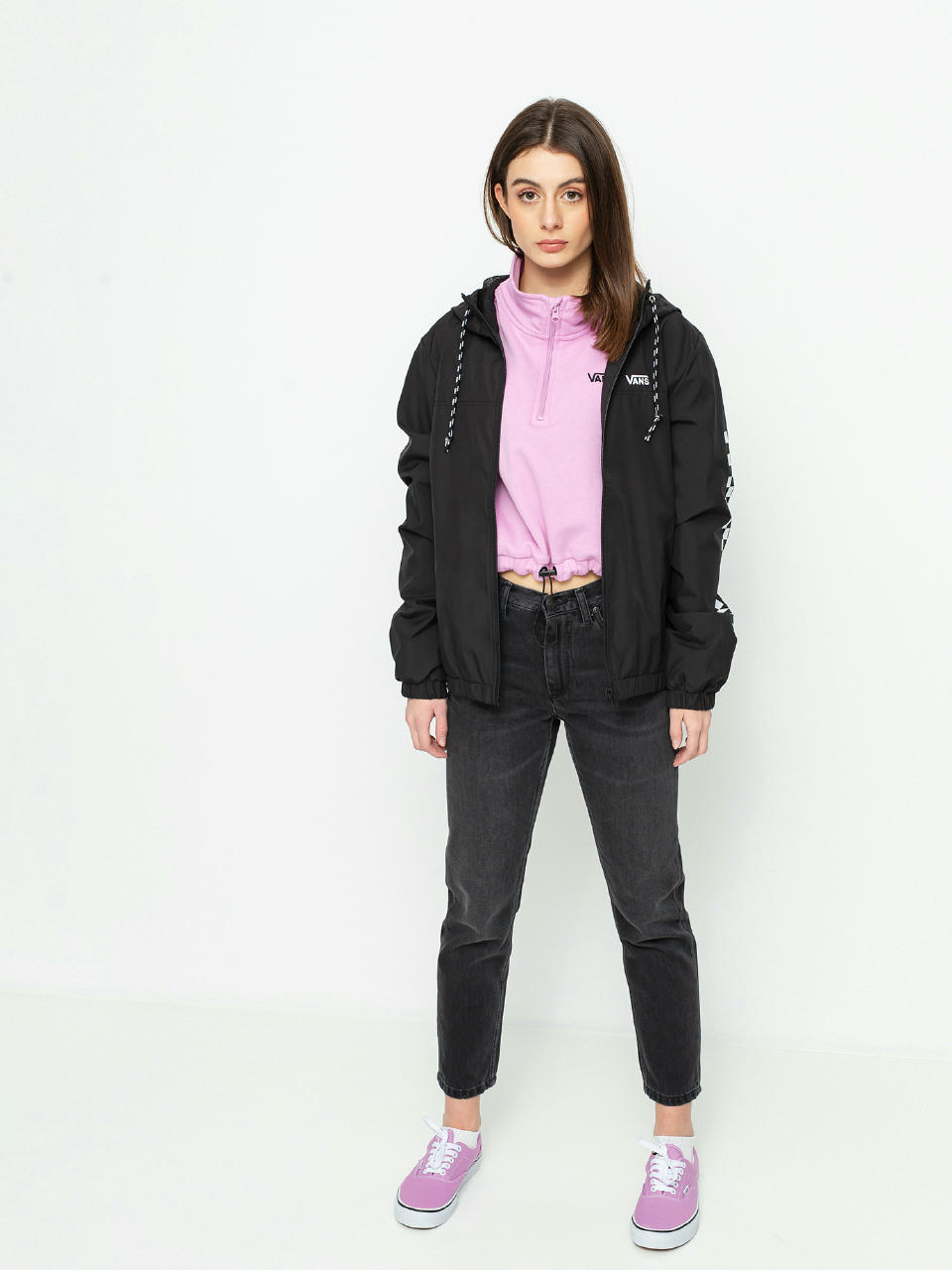 Kurtka Vans Kastle Classic Windbreaker Wmn (black)