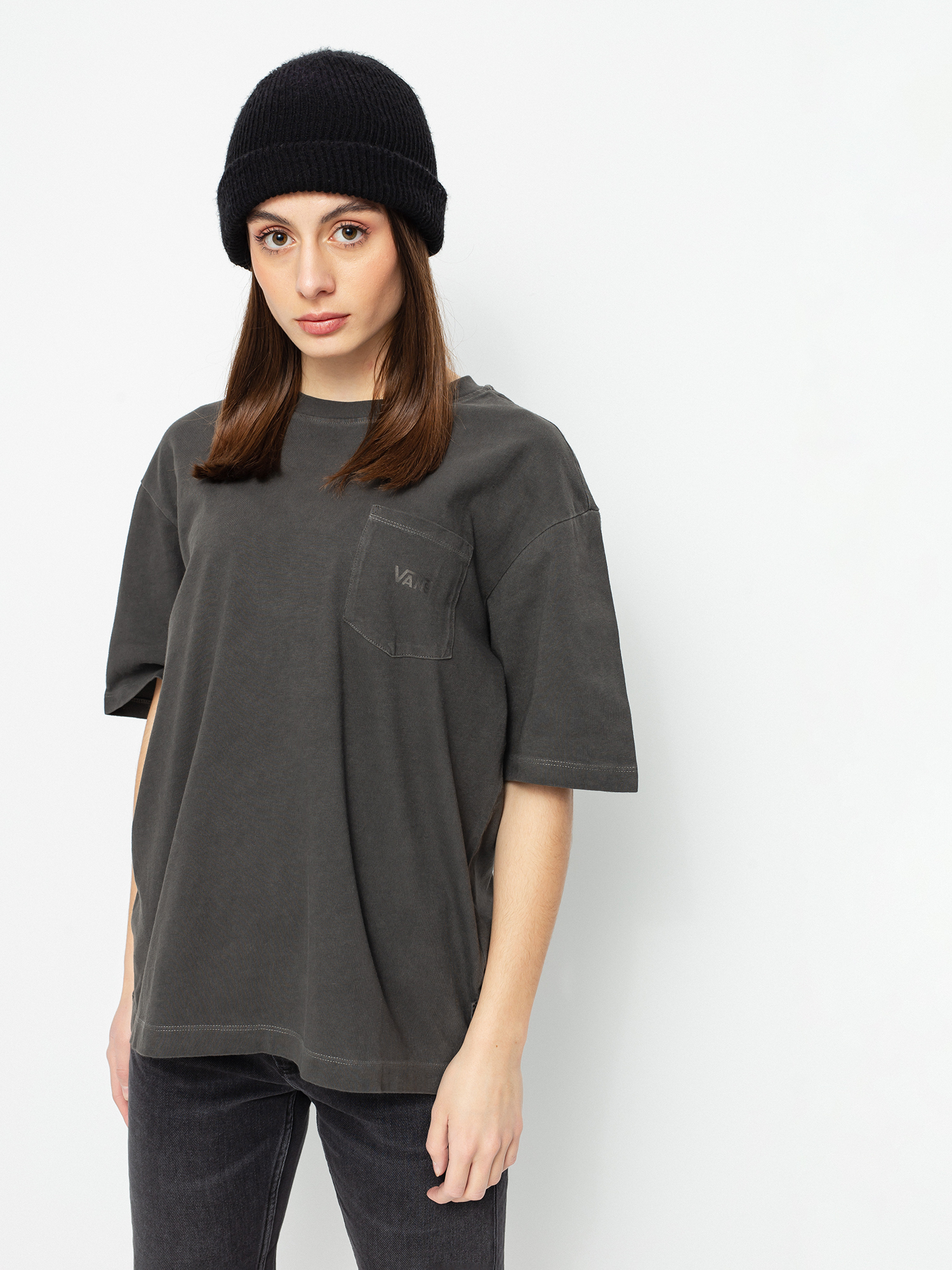 T-shirt Vans Pocket V Wmn (black)
