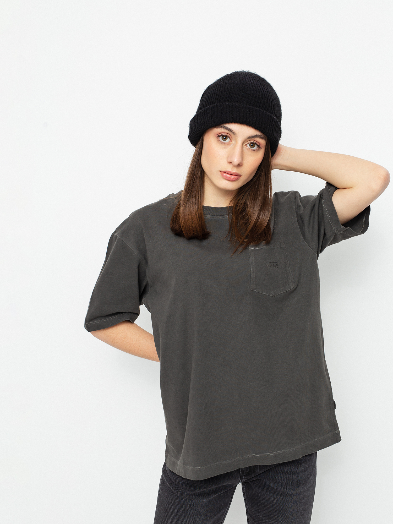 T-shirt Vans Pocket V Wmn (black)