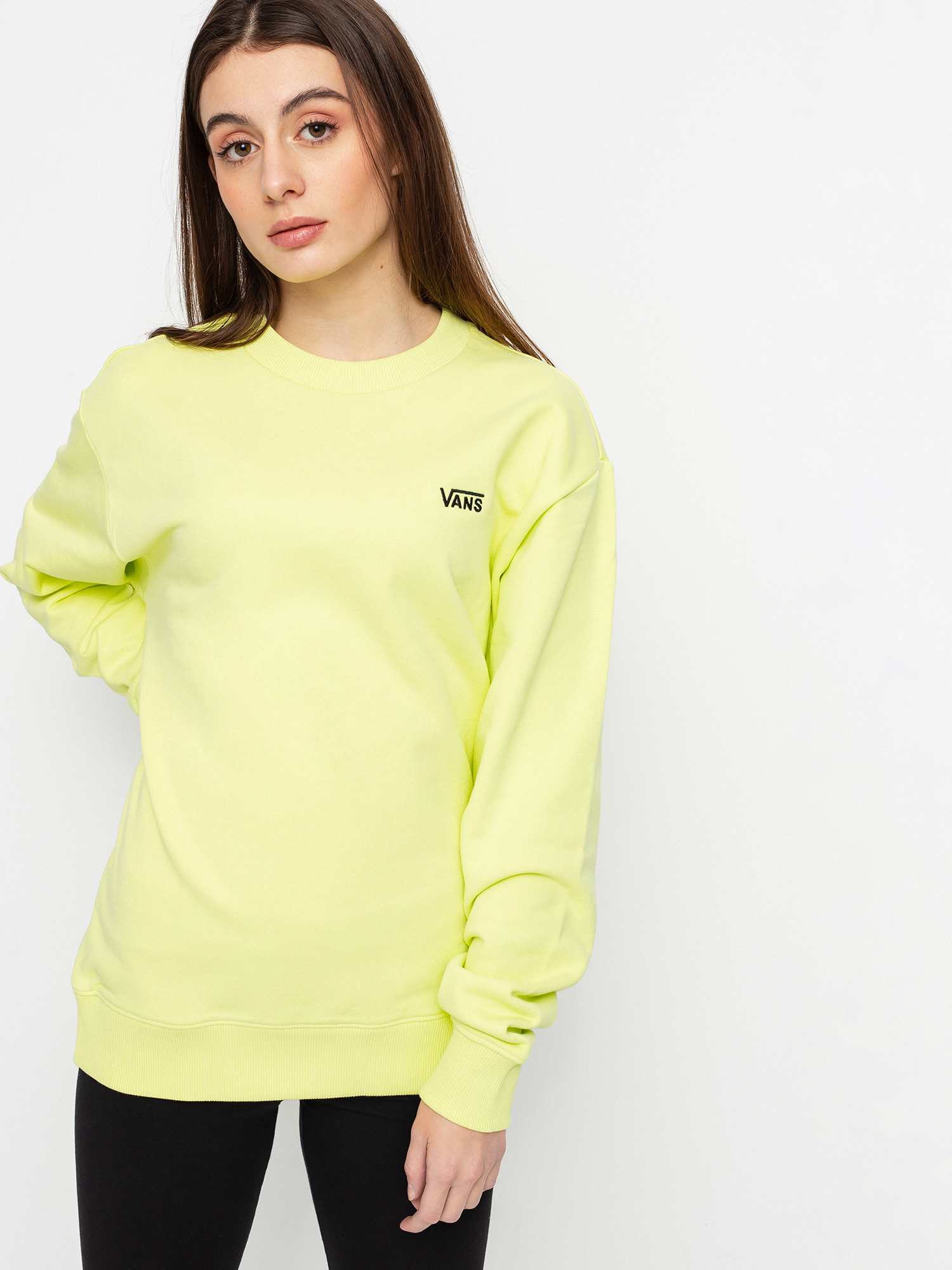 Bluza Vans Flying V Bf Ft Crew Wmn (sunny lime)