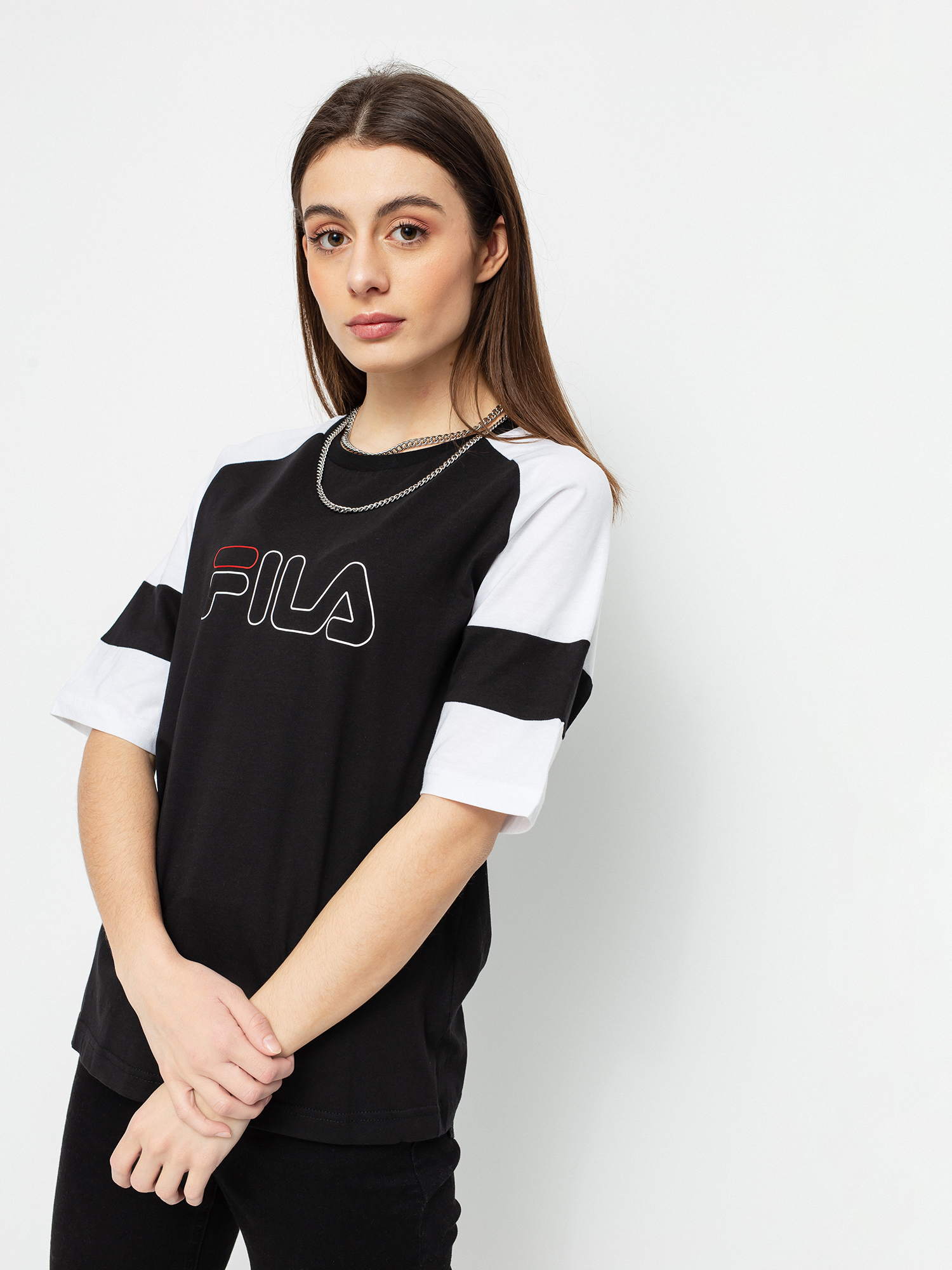 T-shirt Fila Jacklyn Wmn (black/bright white)
