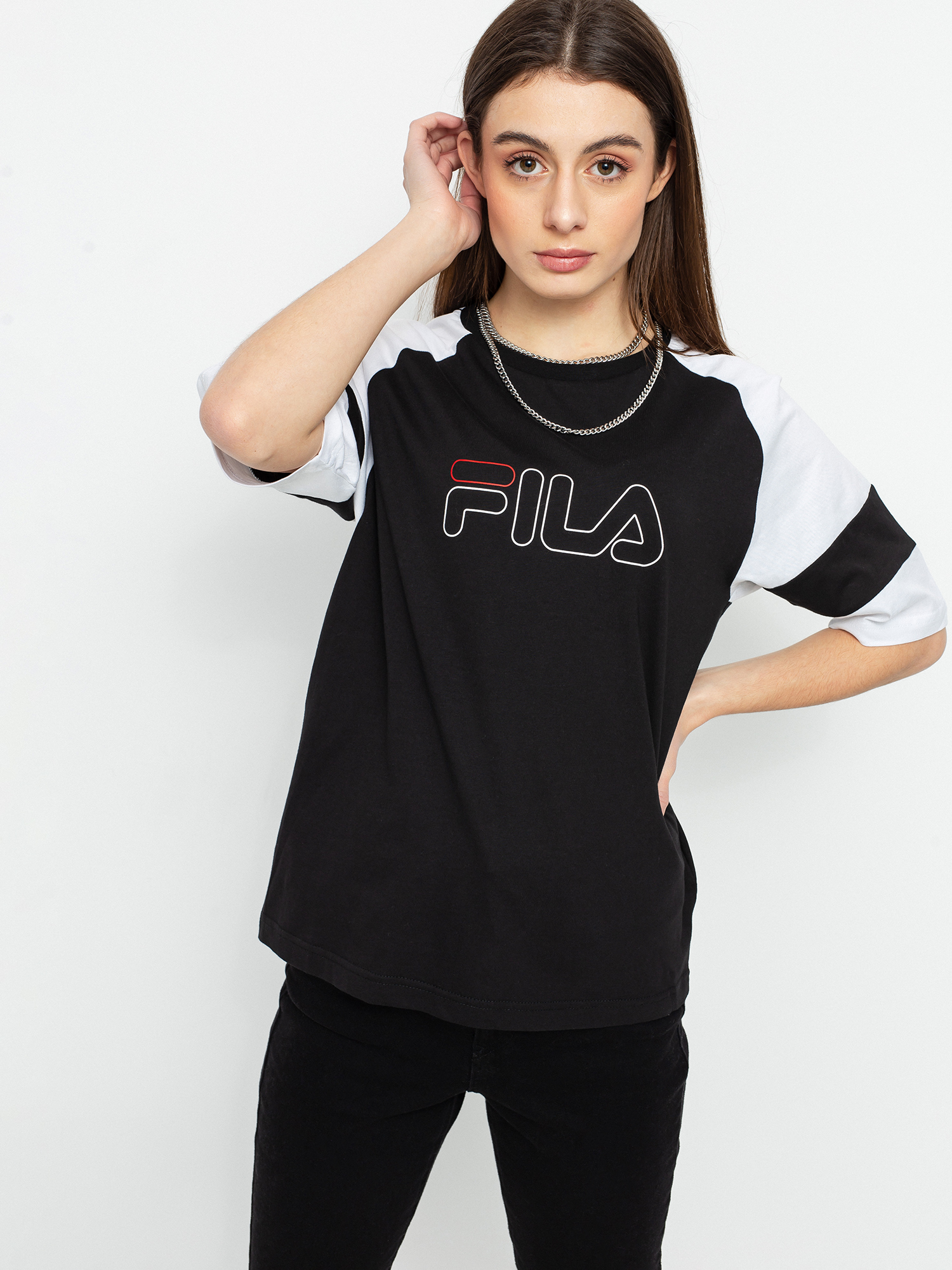 T-shirt Fila Jacklyn Wmn (black/bright white)