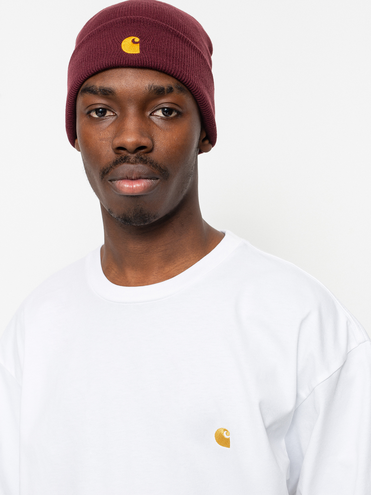 Longsleeve Carhartt Chase (white/gold)