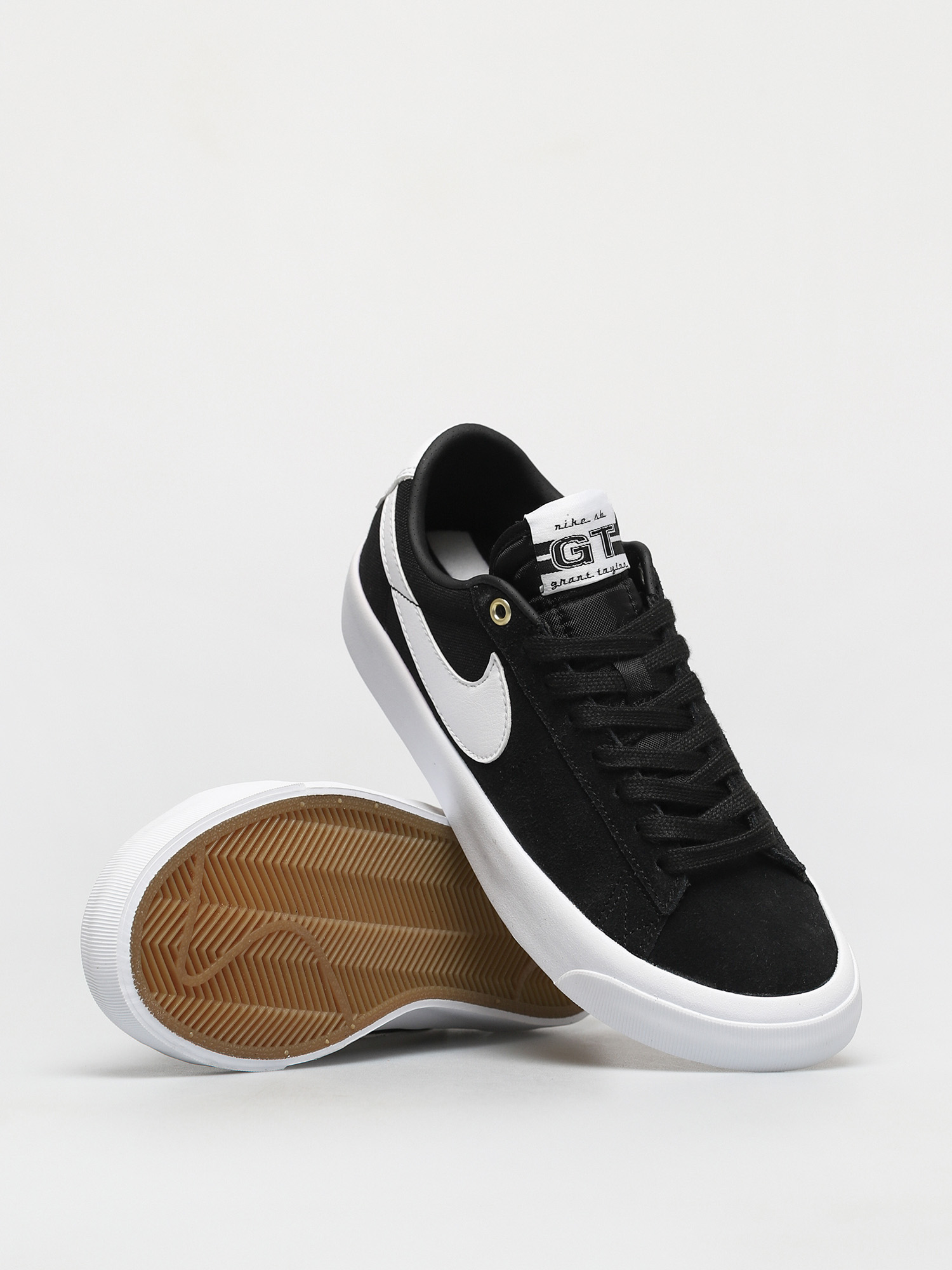 Nike sb zoom blazer low (black / white - gum light brown) best sale