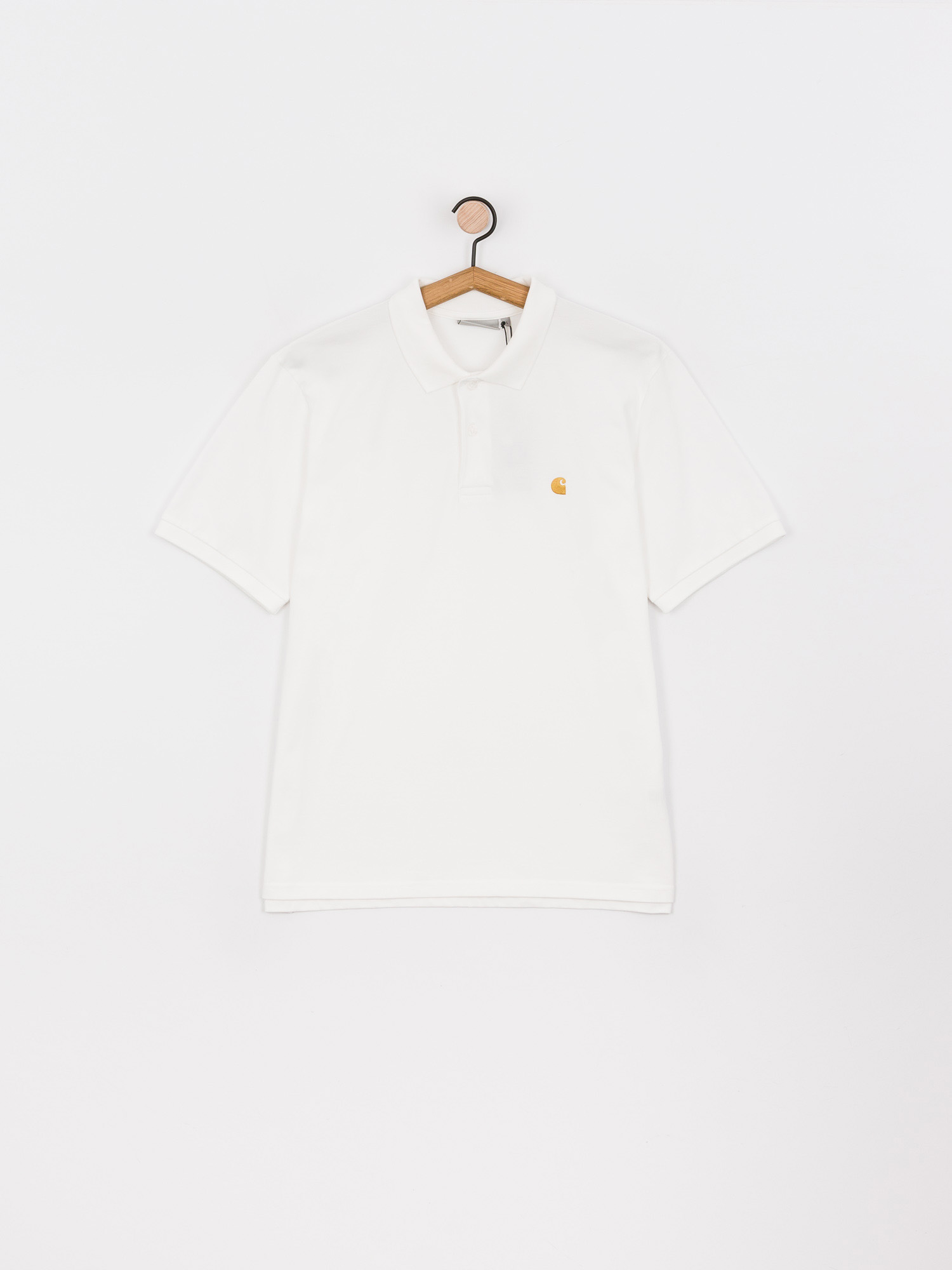 Polo Carhartt WIP Chase Pique (white/gold)