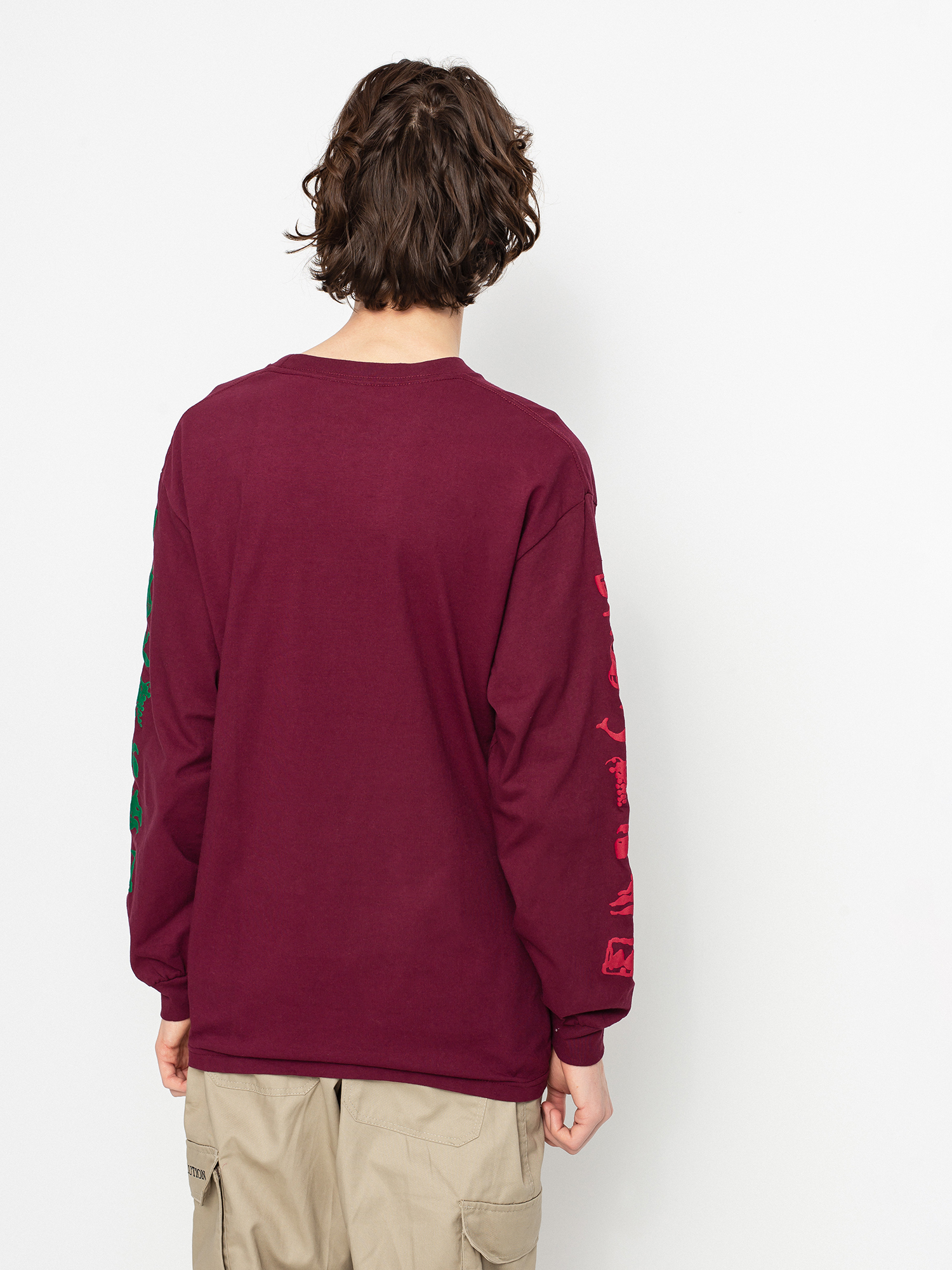 Longsleeve Pass Port Life Of Leisure Embroidery (maroon)