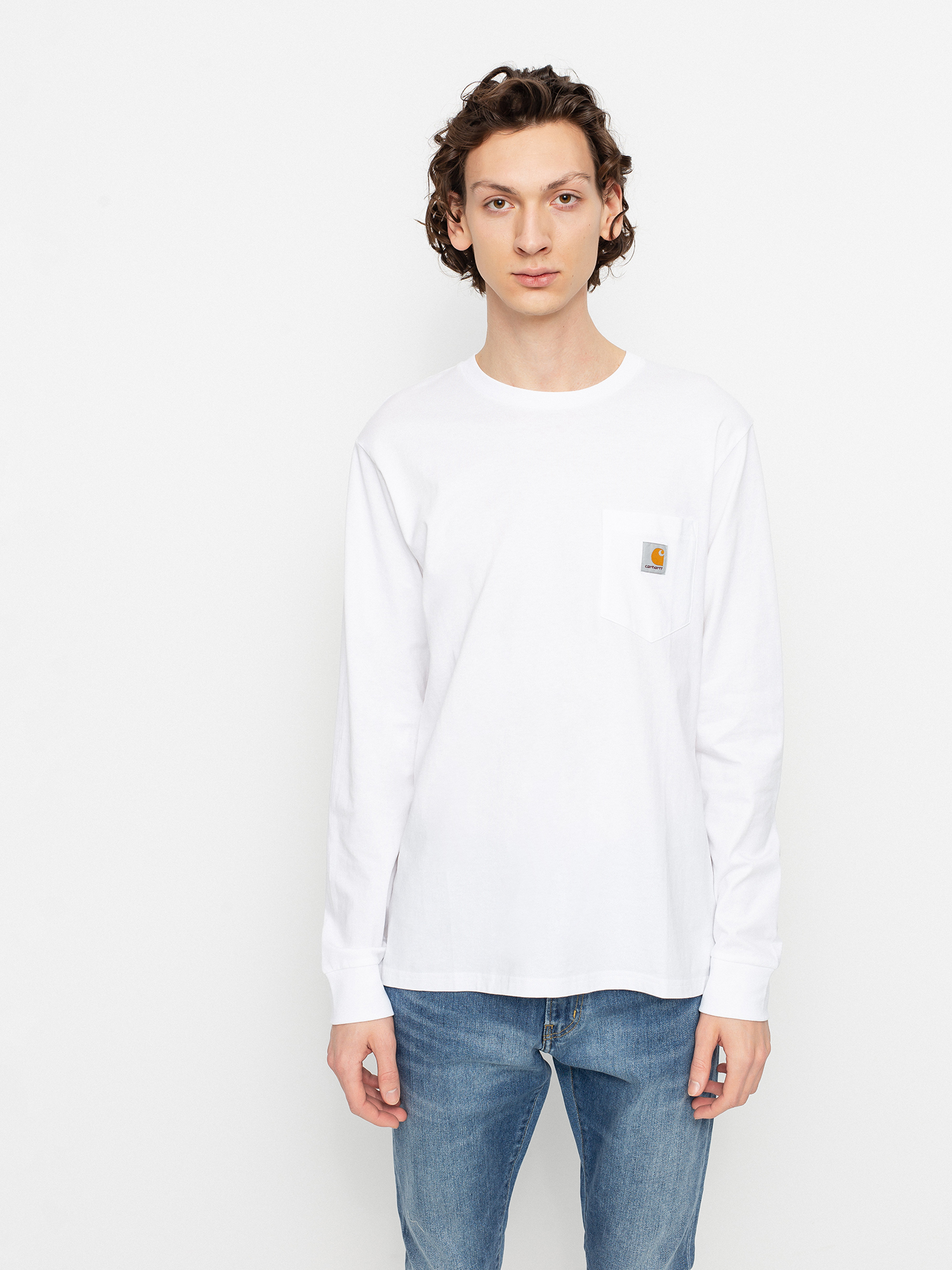 Longsleeve Carhartt WIP Pocket (white)