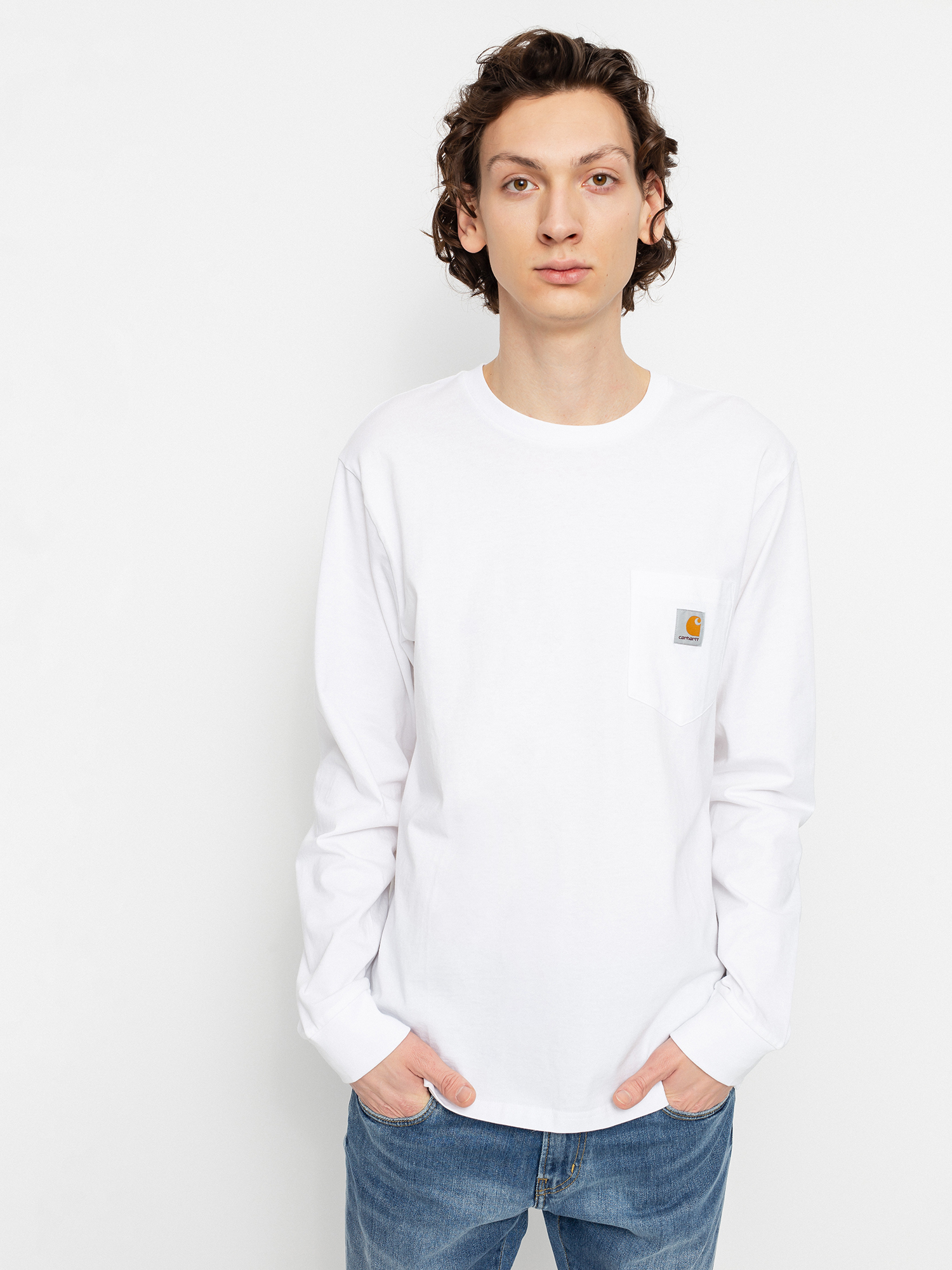 Longsleeve Carhartt WIP Pocket (white)