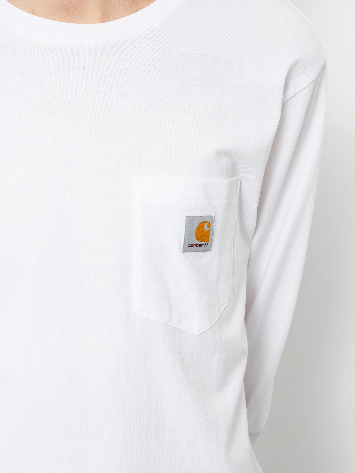 Longsleeve Carhartt WIP Pocket (white)