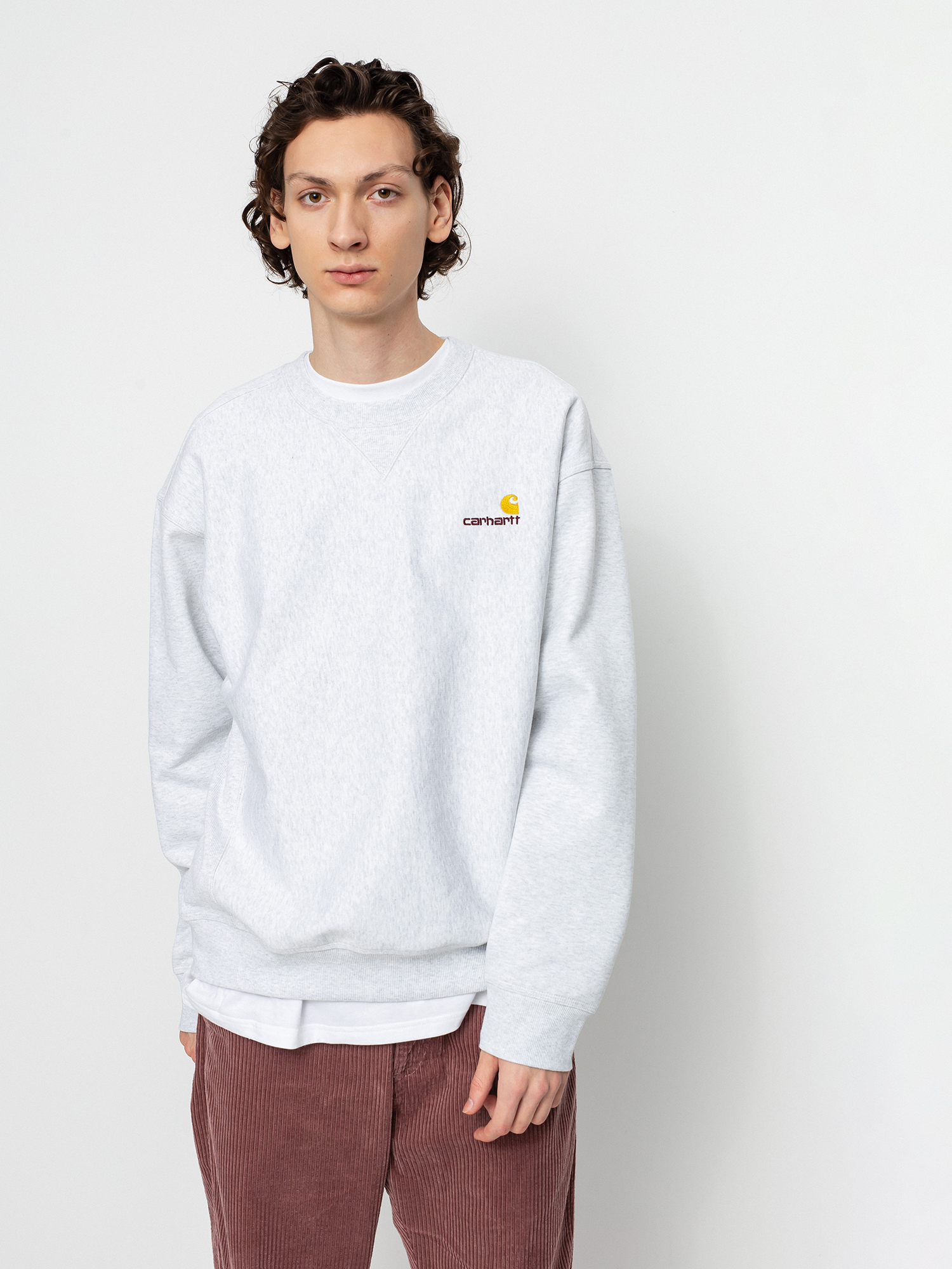 Bluza Carhartt WIP American Script (ash heather)