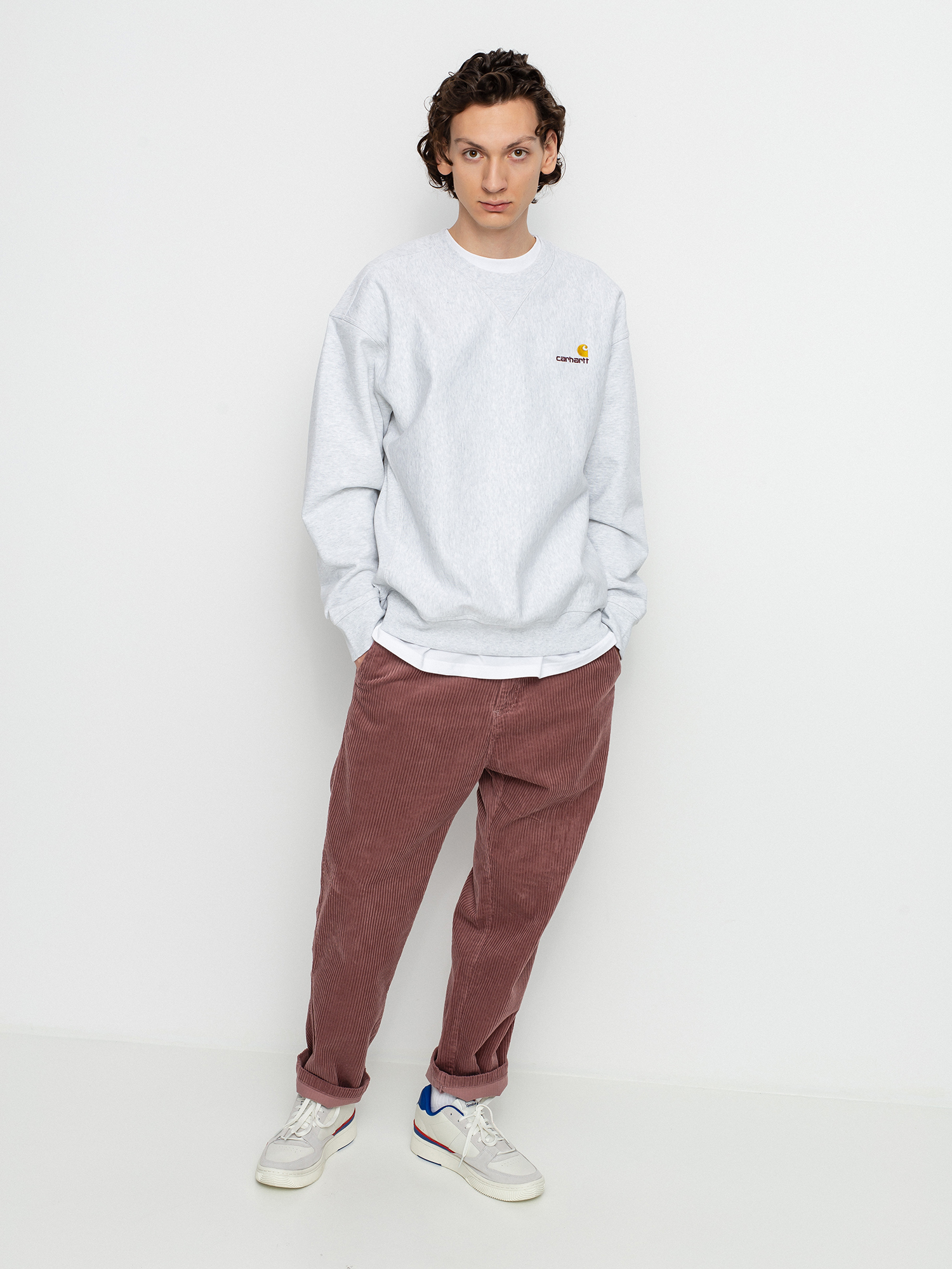 Bluza Carhartt WIP American Script (ash heather)