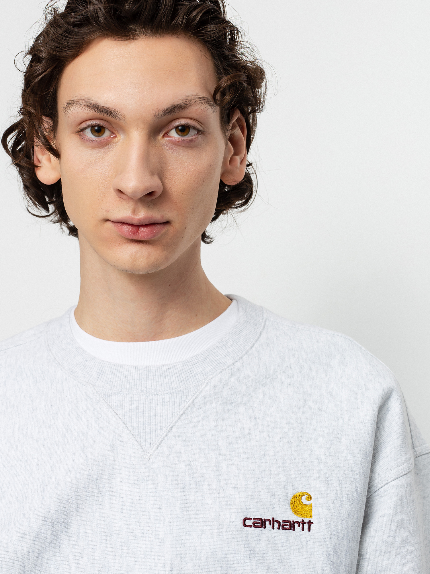 Bluza Carhartt WIP American Script (ash heather)