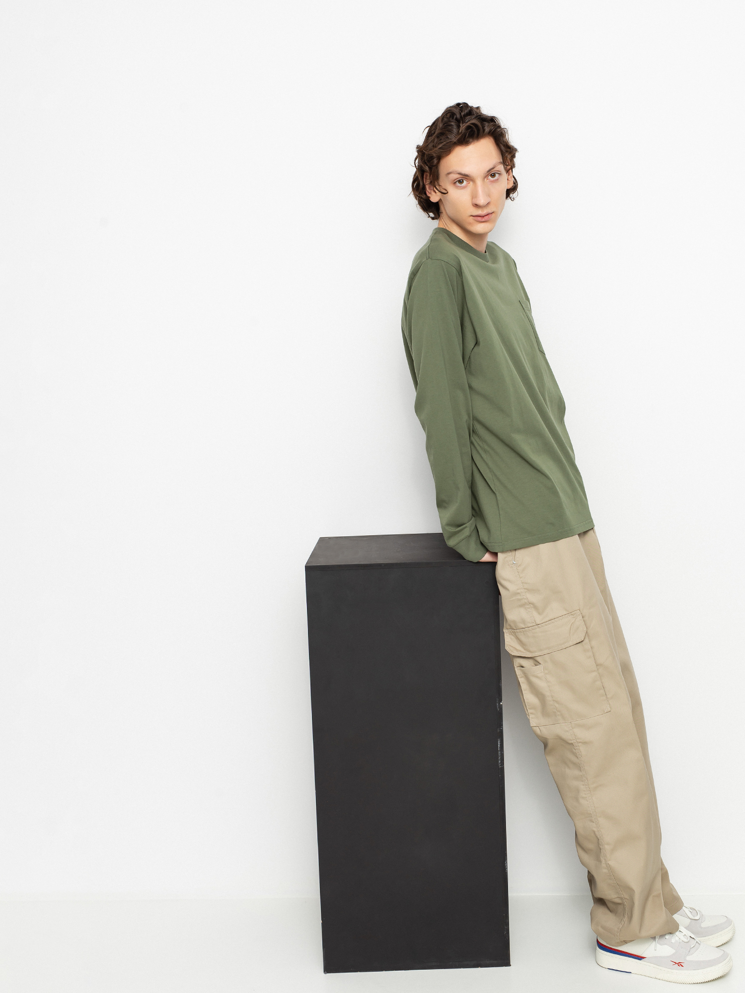 Longsleeve Carhartt WIP Pocket (dollar green)