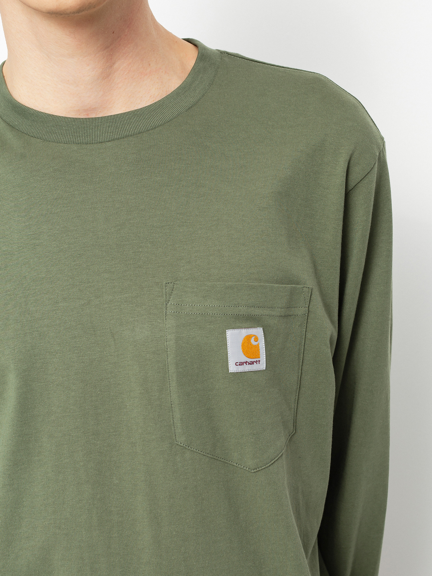 Longsleeve Carhartt WIP Pocket (dollar green)