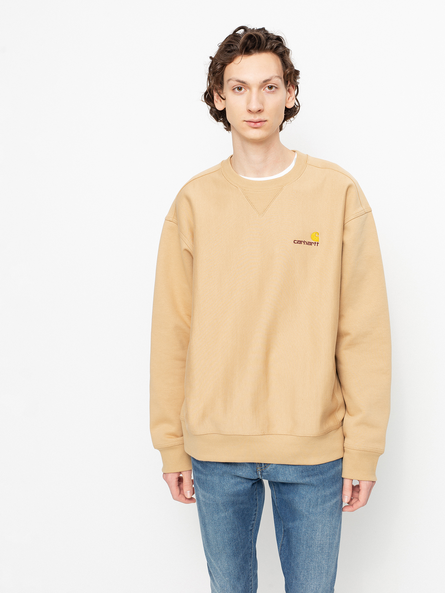 Bluza Carhartt WIP American Script (dusty h brown)