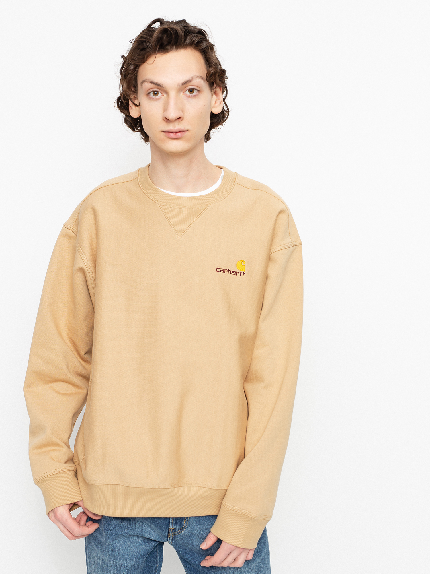Bluza Carhartt WIP American Script (dusty h brown)