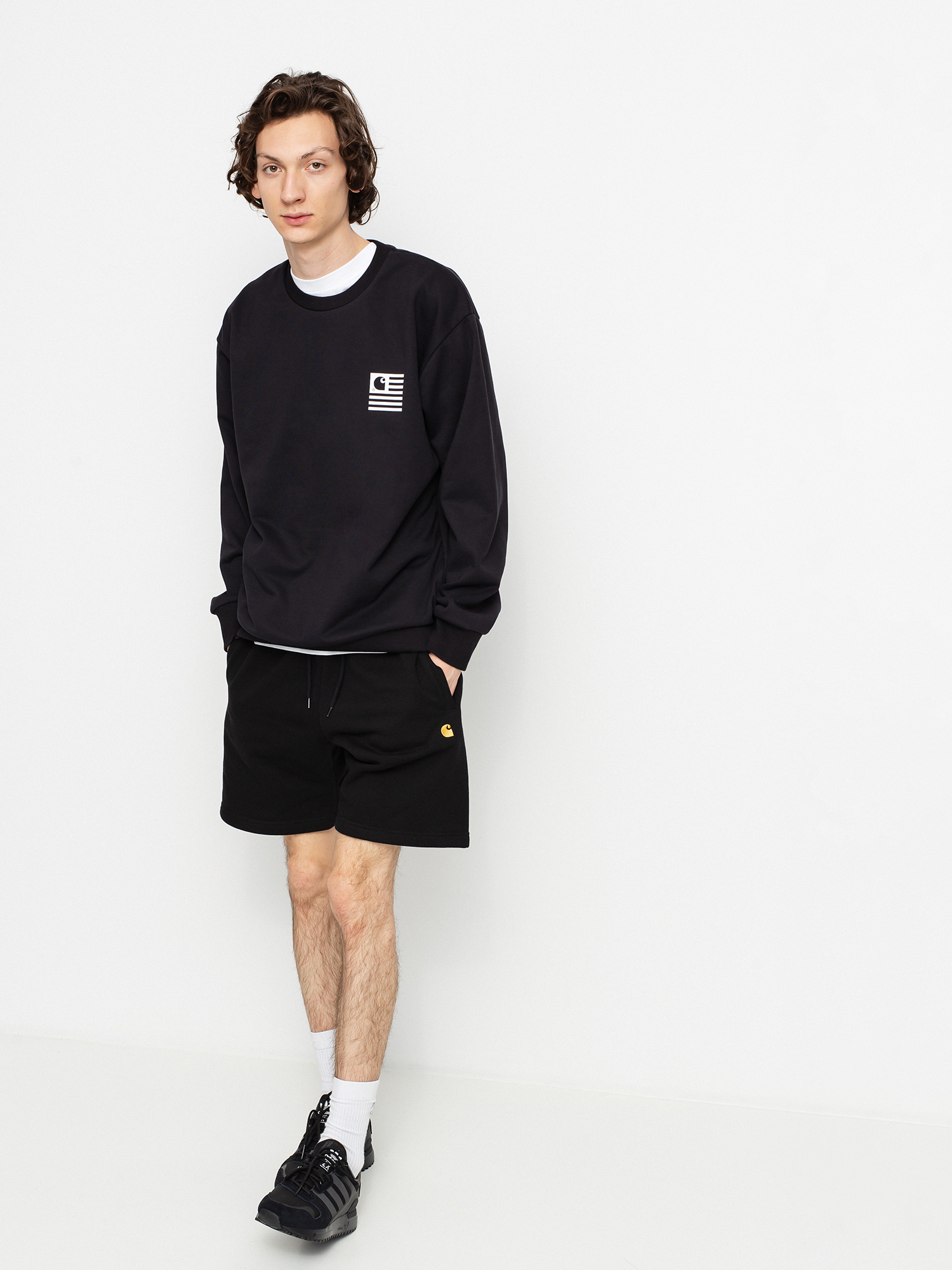 Bluza Carhartt WIP Wavy State (black/white)