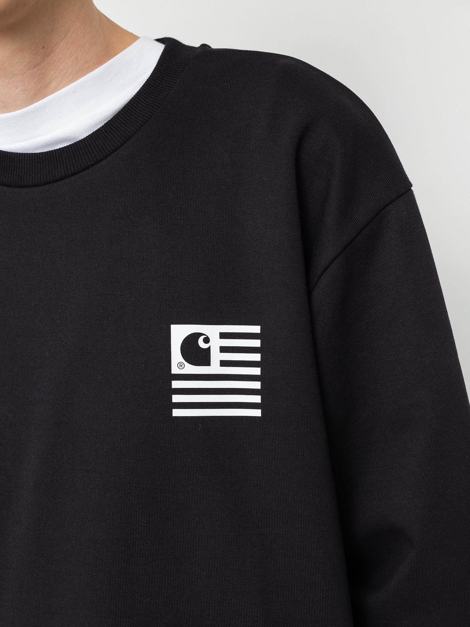 Bluza Carhartt WIP Wavy State (black/white)