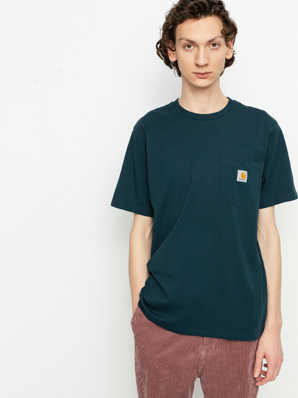 T-shirt Carhartt WIP Pocket (deep lagoon)