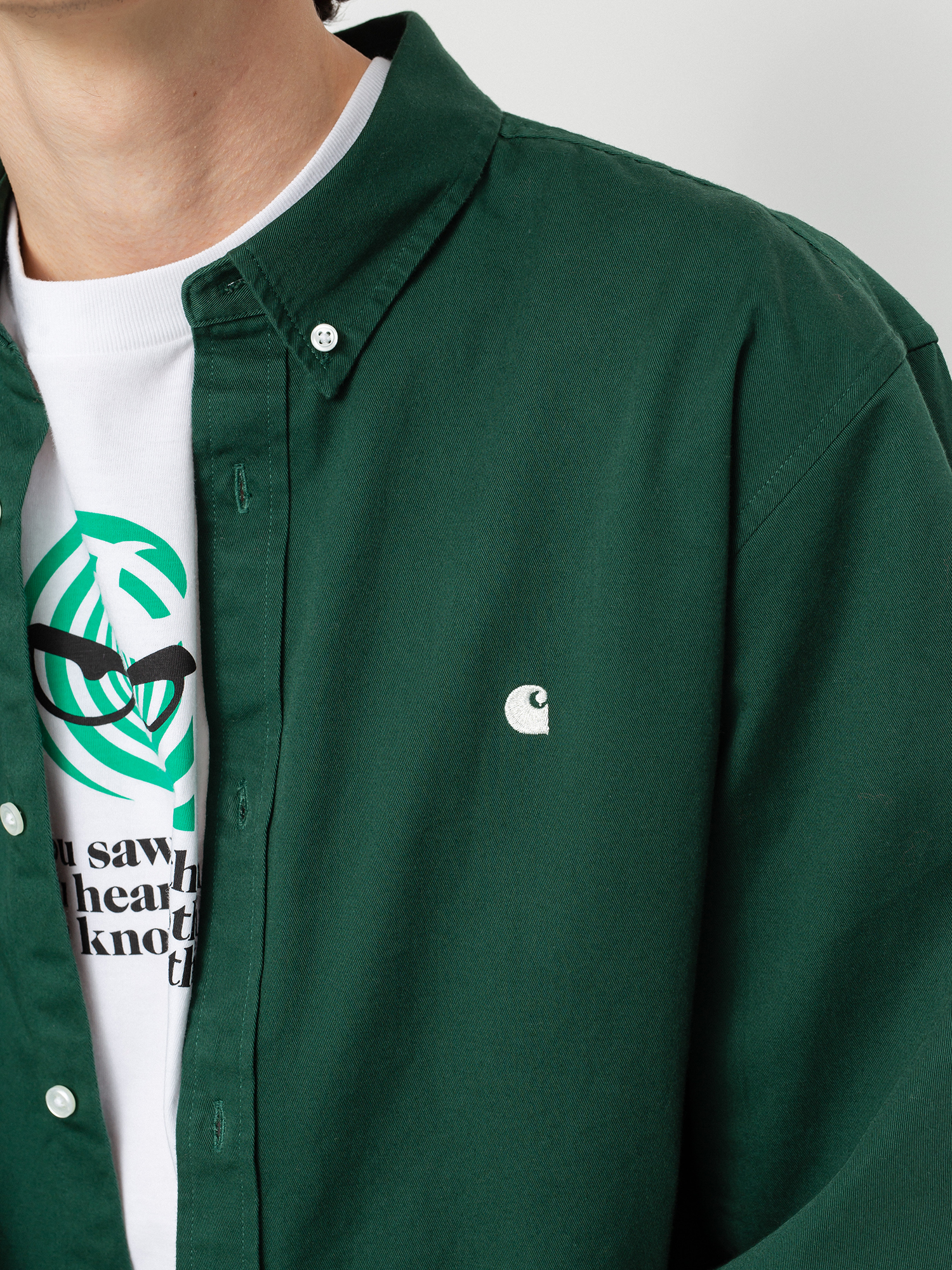 Koszula Carhartt WIP Madison (treehouse/wax)
